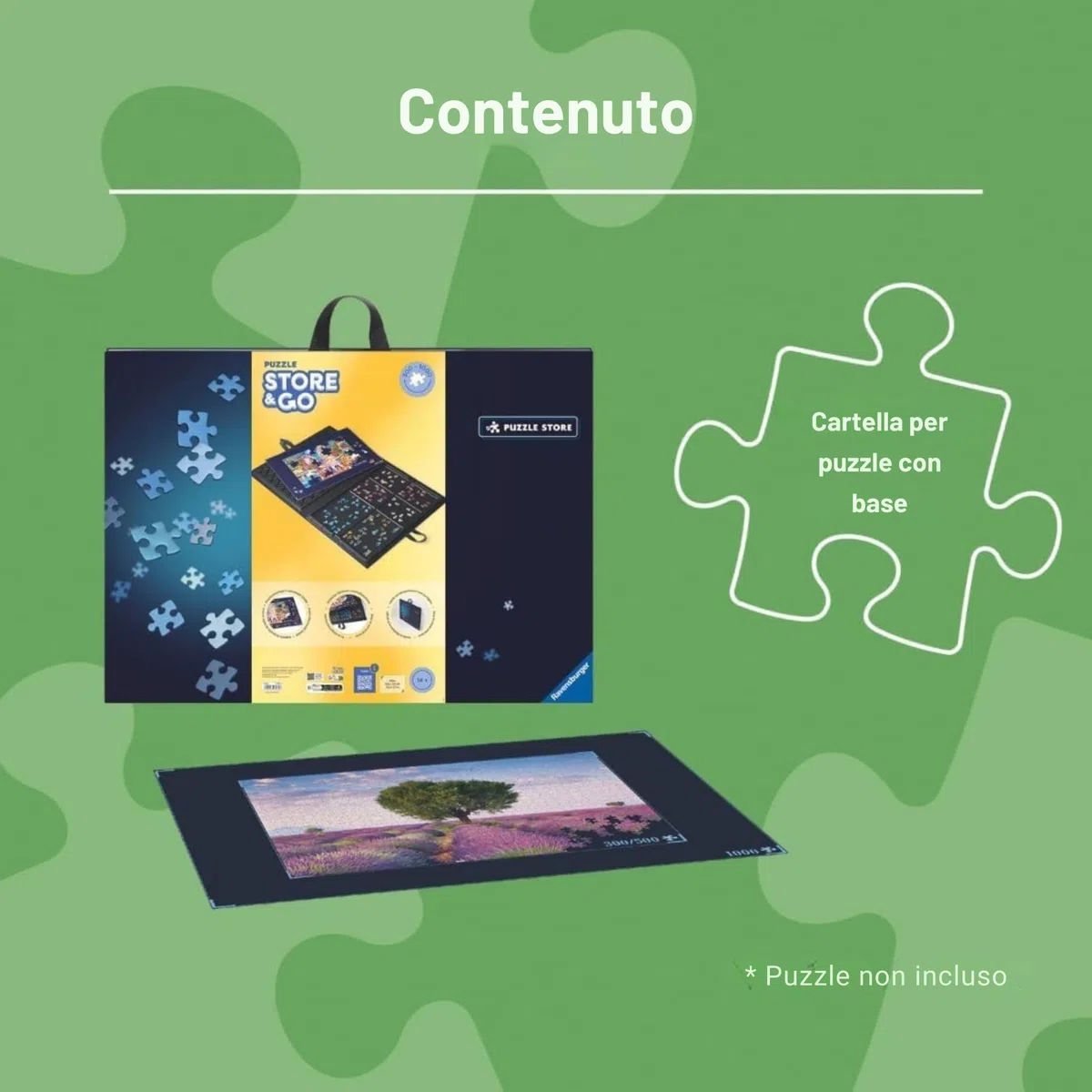 Ravensburger - Puzzle Portfolio Accessorio | Idea Regalo Per Lei O Lui | 70x50 Cm | Tappeto Puzzle Bambini | Cartella Per Puzzles 1000 Pezzi