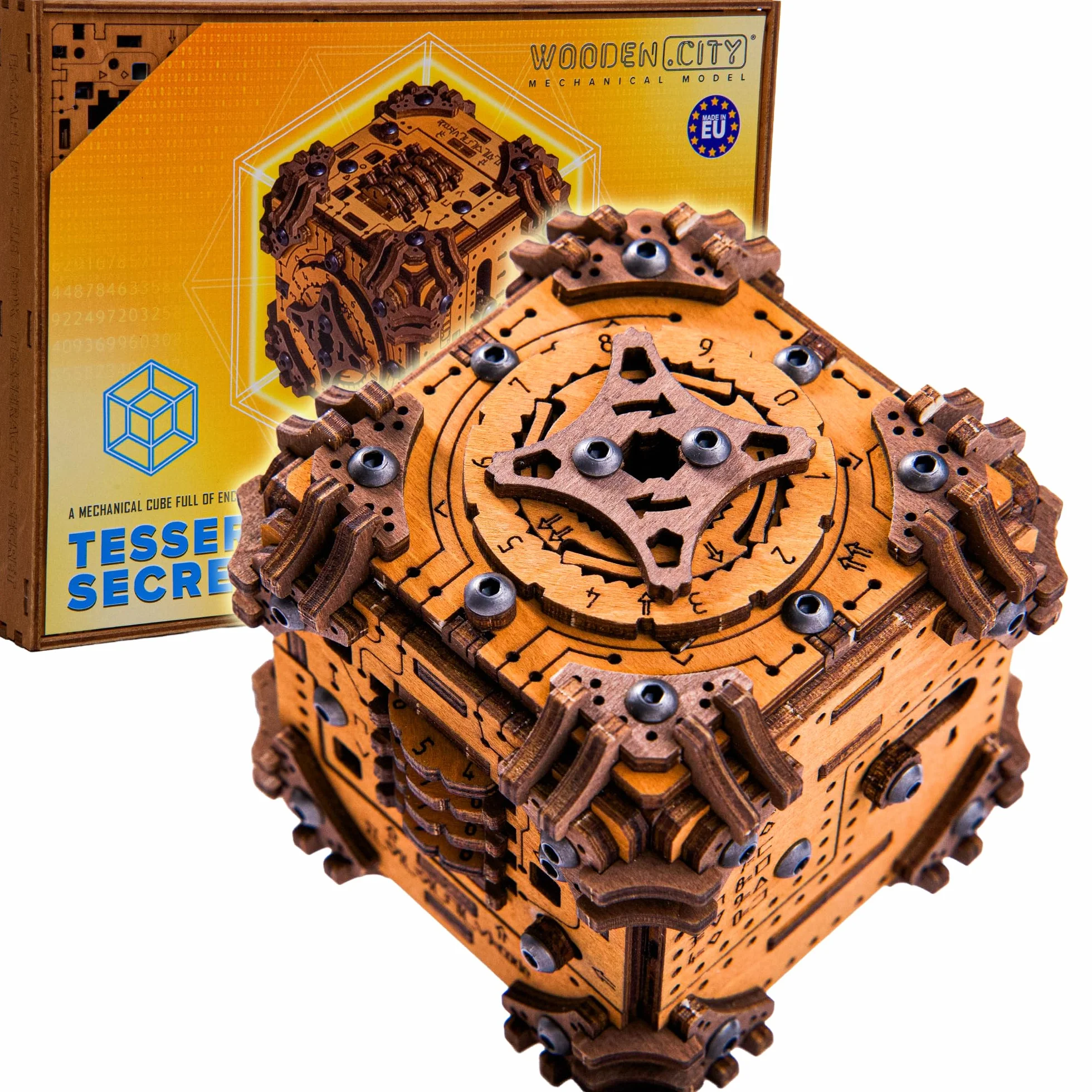 Modello 3D in Legno - Escape Puzzle Box - Tesseract's Secret