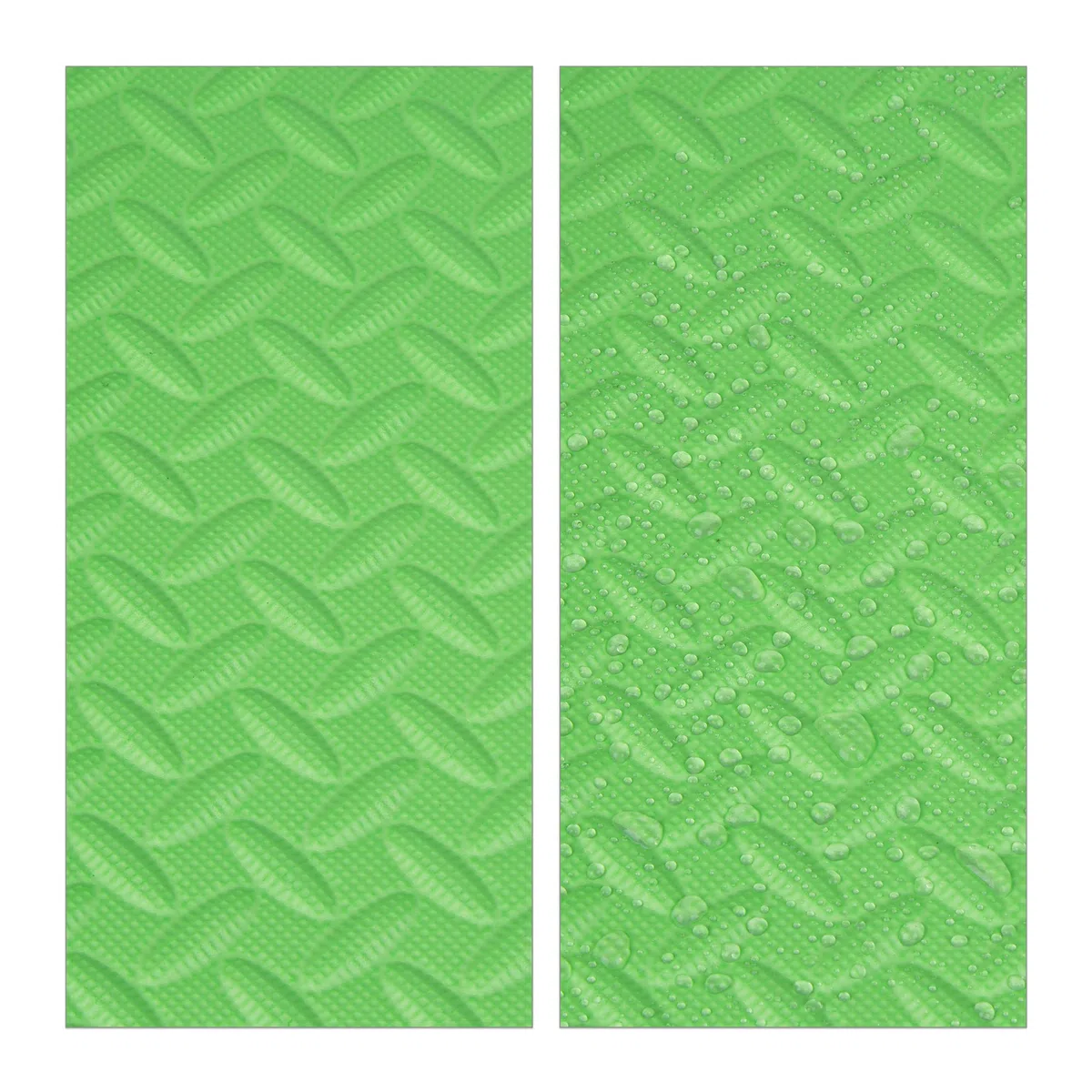 Relaxdays Tappeto da Palestra Puzzle 60x60 cm Gomma Eva Fonoassorbente Verde