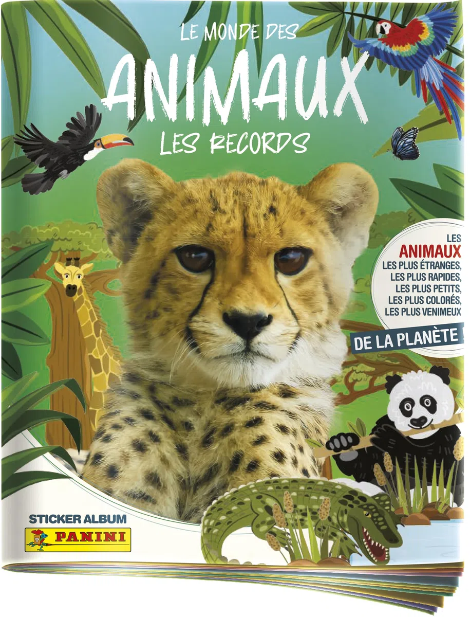 Panini Animaux - Album per attività ricreative, 50 tasche
