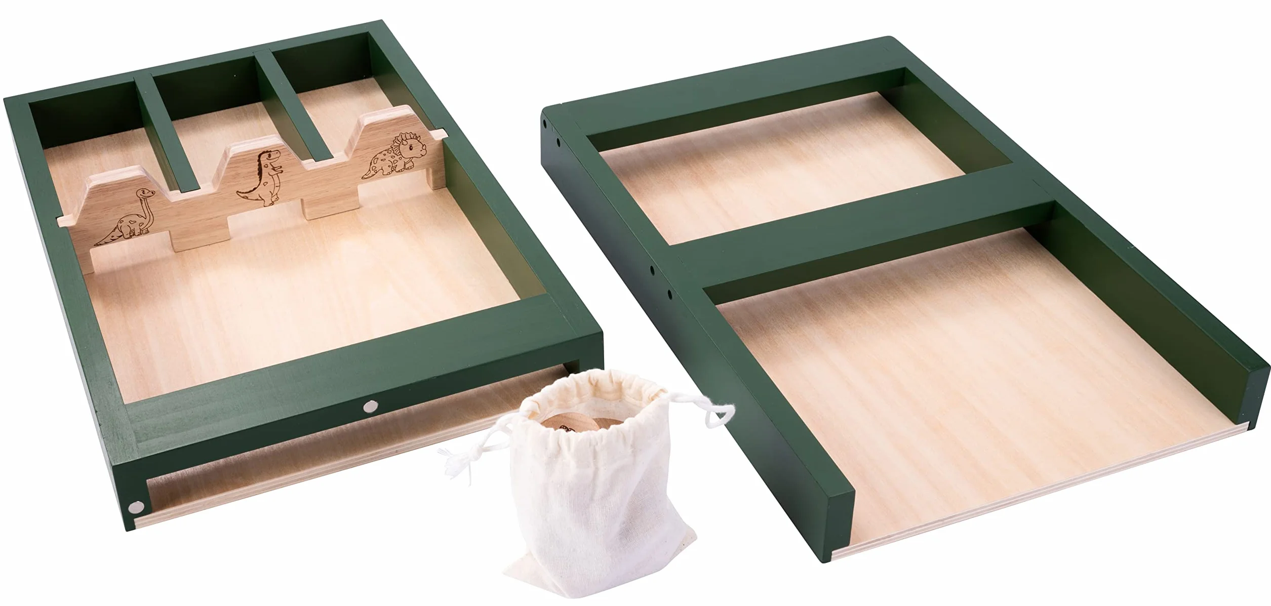 Engelhart - 340661 - Shuffleboard Dinosauro per Bambini (4+ Anni) - 80 cm con Dischi e Sacchetti di Cotone