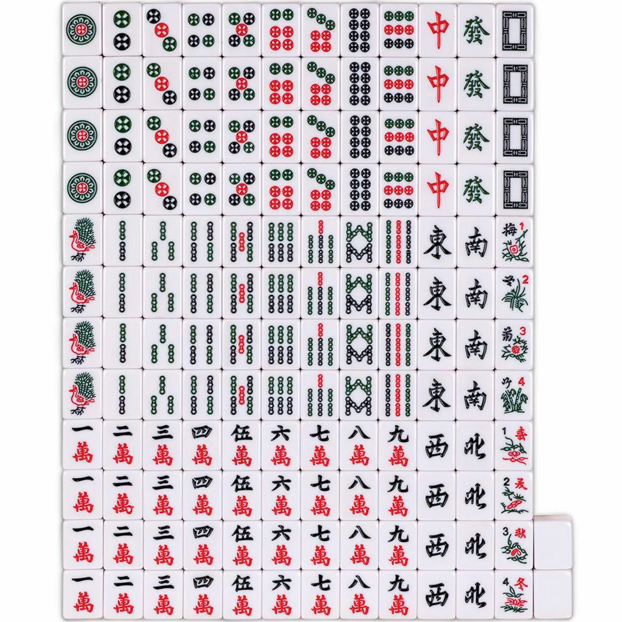 Set Professionale Mahjong Cinese Doppia Felicità Giallo 146 Tessere Medie Dimensioni