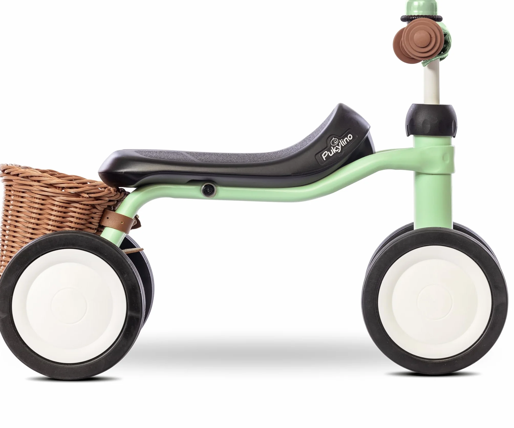 PUKY PUKYLINO BUNDLE Verde Pastello | Bici senza pedali 1 anno | Bicicletta senza pedali 1 anno | Balance bike 1 anno | Bici 1 anno con maniglie sicurezza e ruote silenziose | Rivestimento antiurto