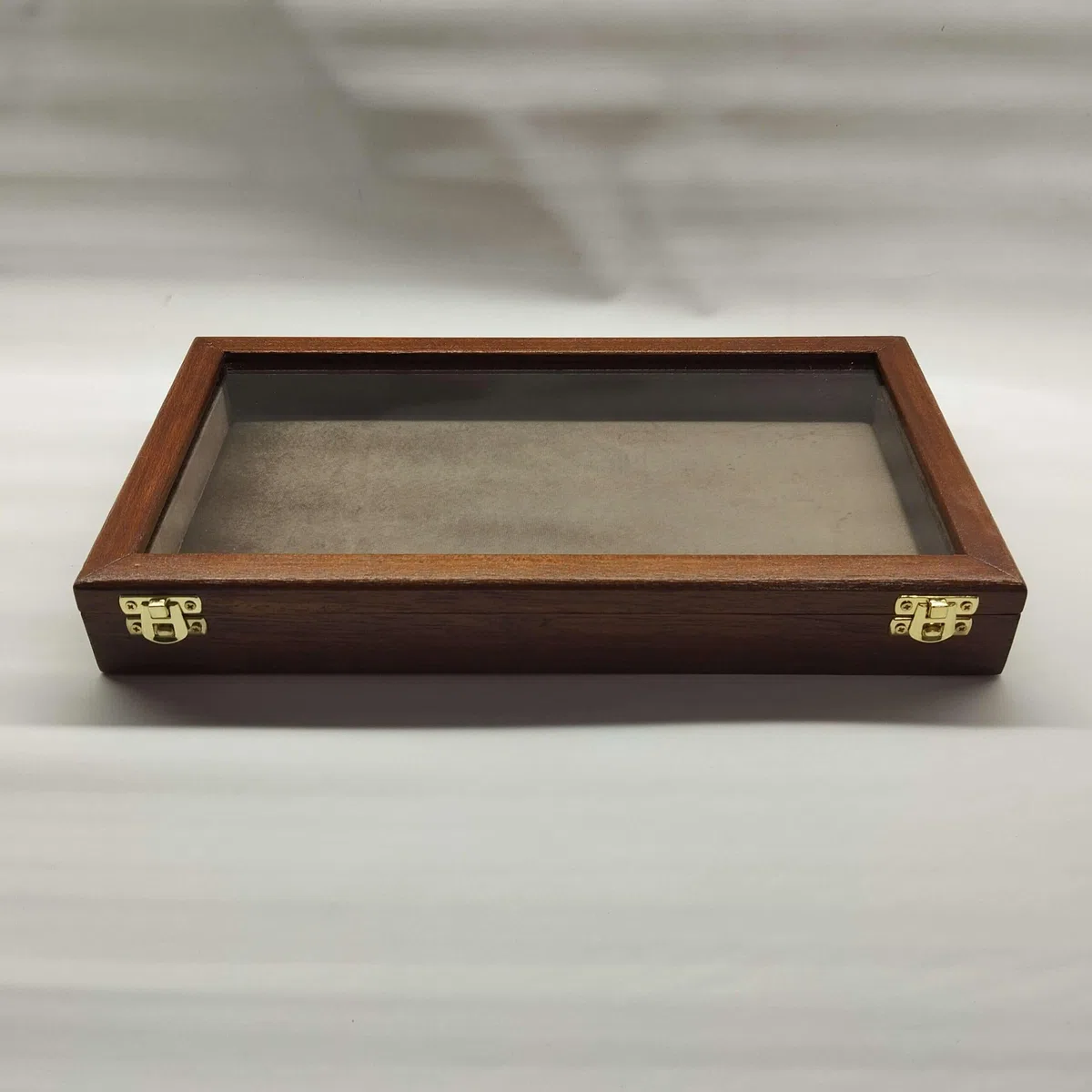 Cofanetto portagioie in legno e vetro artigianale per gioielli conchiglie fossili coltelli collezioni – made in Italy, numerato, Coins&More