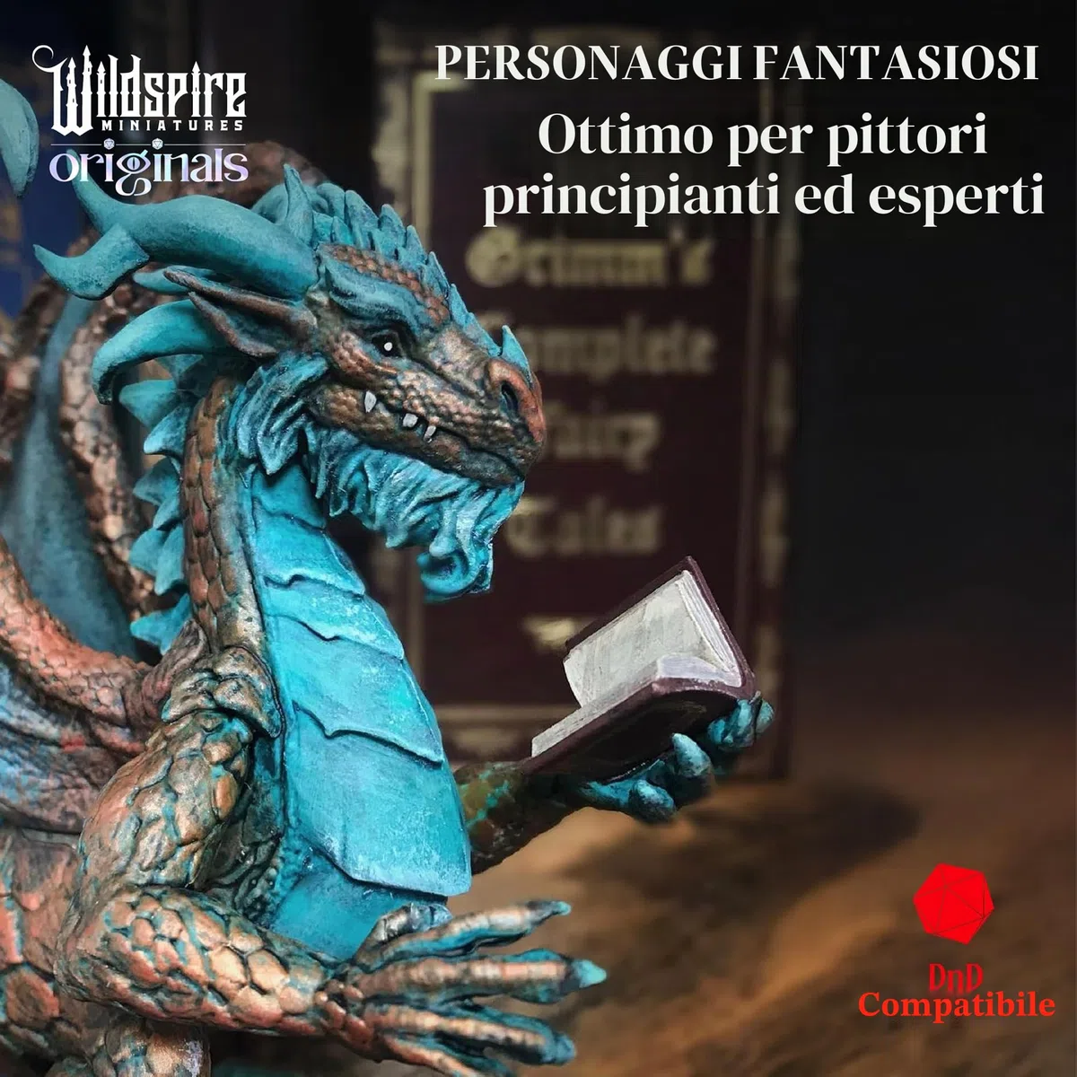 Wildspire Fantasia miniature w/enorme drago per DND mostri 28mm Bulk Dungeons & Dragons Minis figure Starter Set Pathfinder