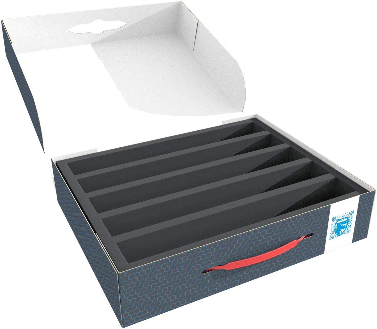 Feldherr Storage Box FSLB075 per modellini H0 5 slot verticale 3 pezzi
