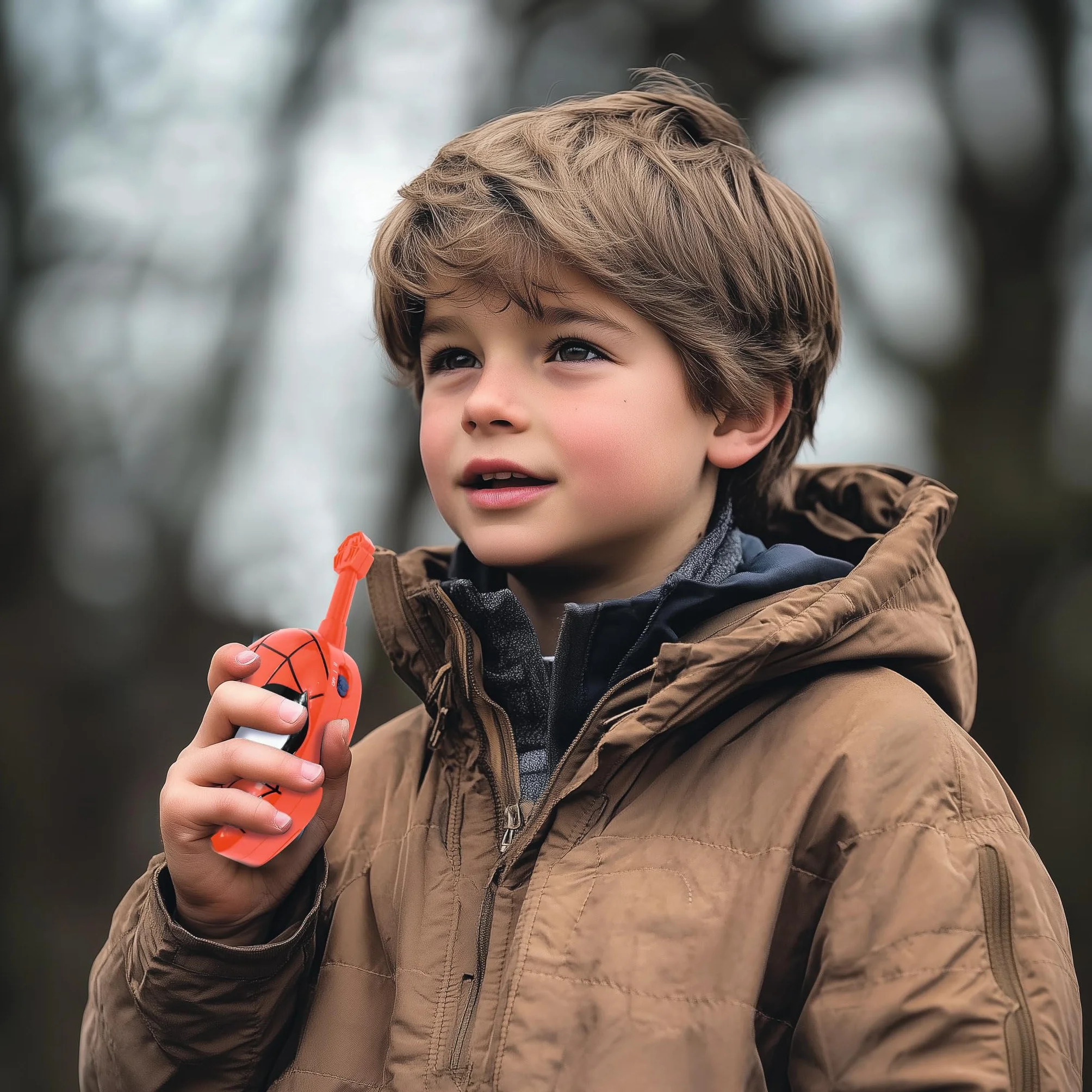 Lexibook, Spider-Man, Spider-Man 3D walkie-talkies, Portata 500m, 2 canali di Comunicazione, Clip per Cintura, Rosso, TW18SP