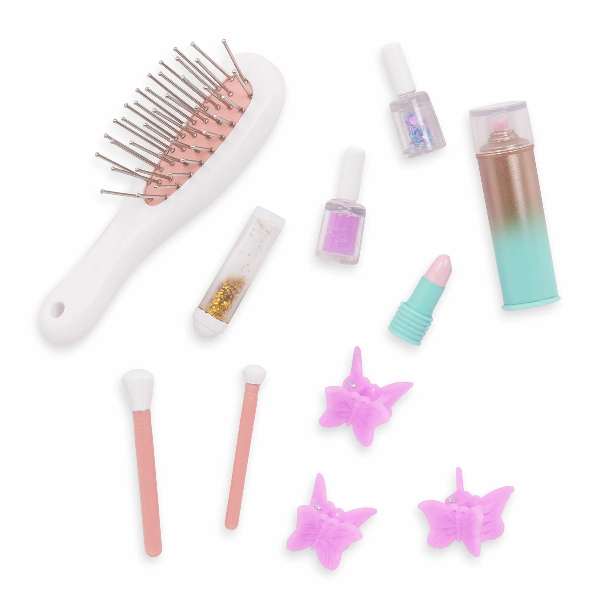 Our Generation Glam & Glow Vanità Playset - Tavolo Rosa con Specchio Luminoso - Giocattolo Trucco Bambini 3+