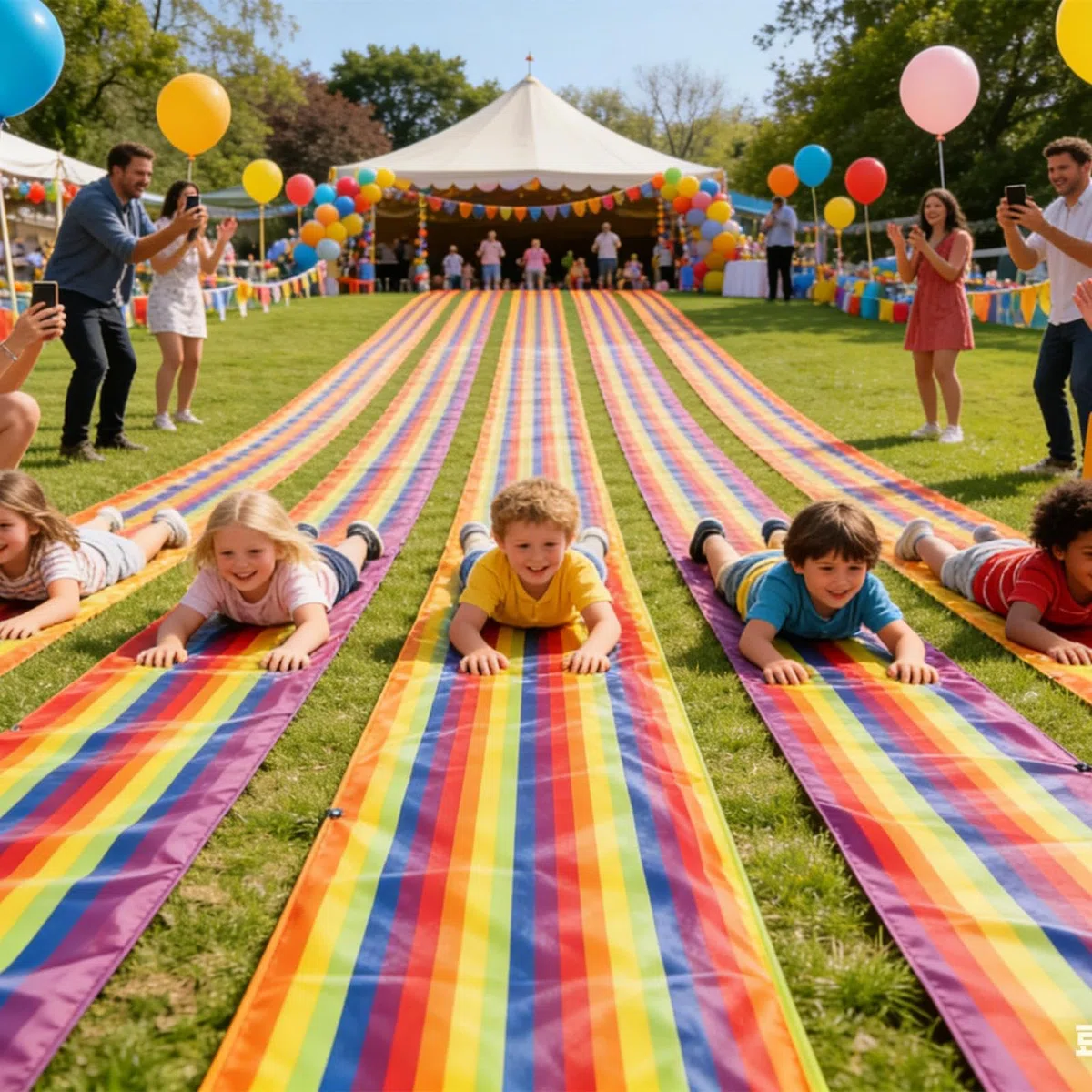 Scivoli Lunghi per Prato Colorata Resistente Tappeto Attività da Esterno per Bambini Ragazzi Adolescenti