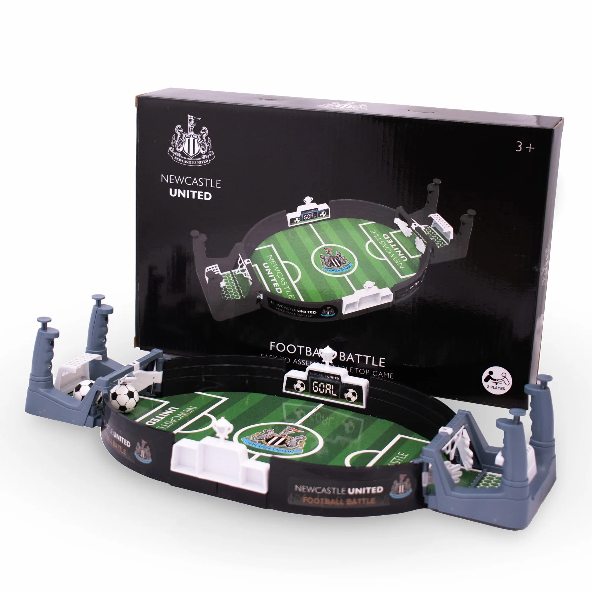 Hy-PRO Mini Calcio Balilla Portatile con Licenza Ufficiale - Gioco da Tavolo Interattivo con 2 Palline