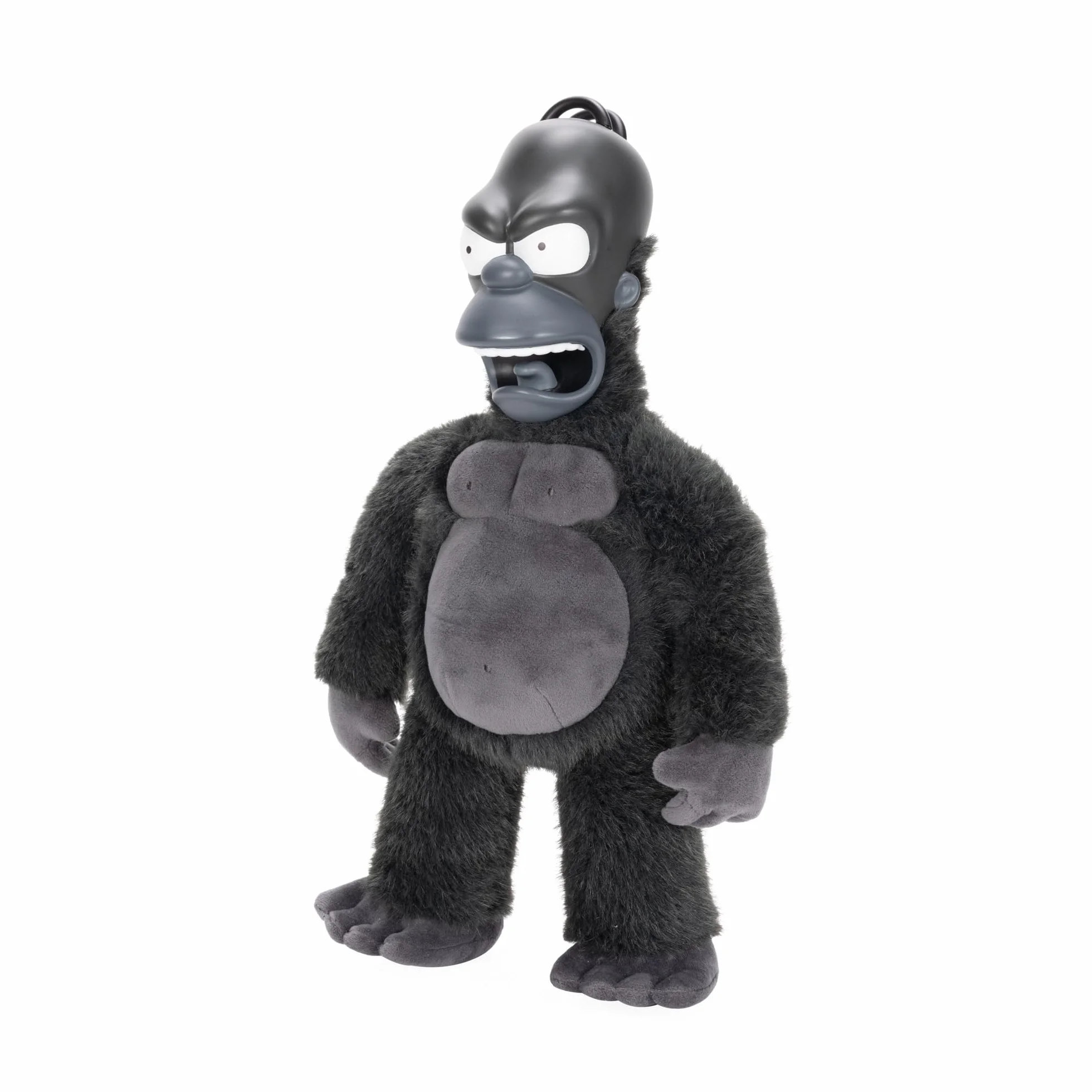 Peluche da collezione di Re Homer dei Simpson, prodotto da Jakks Pacific, con licenza ufficiale, alto 40 cm, ispirato all'episodio "La casa sull'albero dell'orrore"