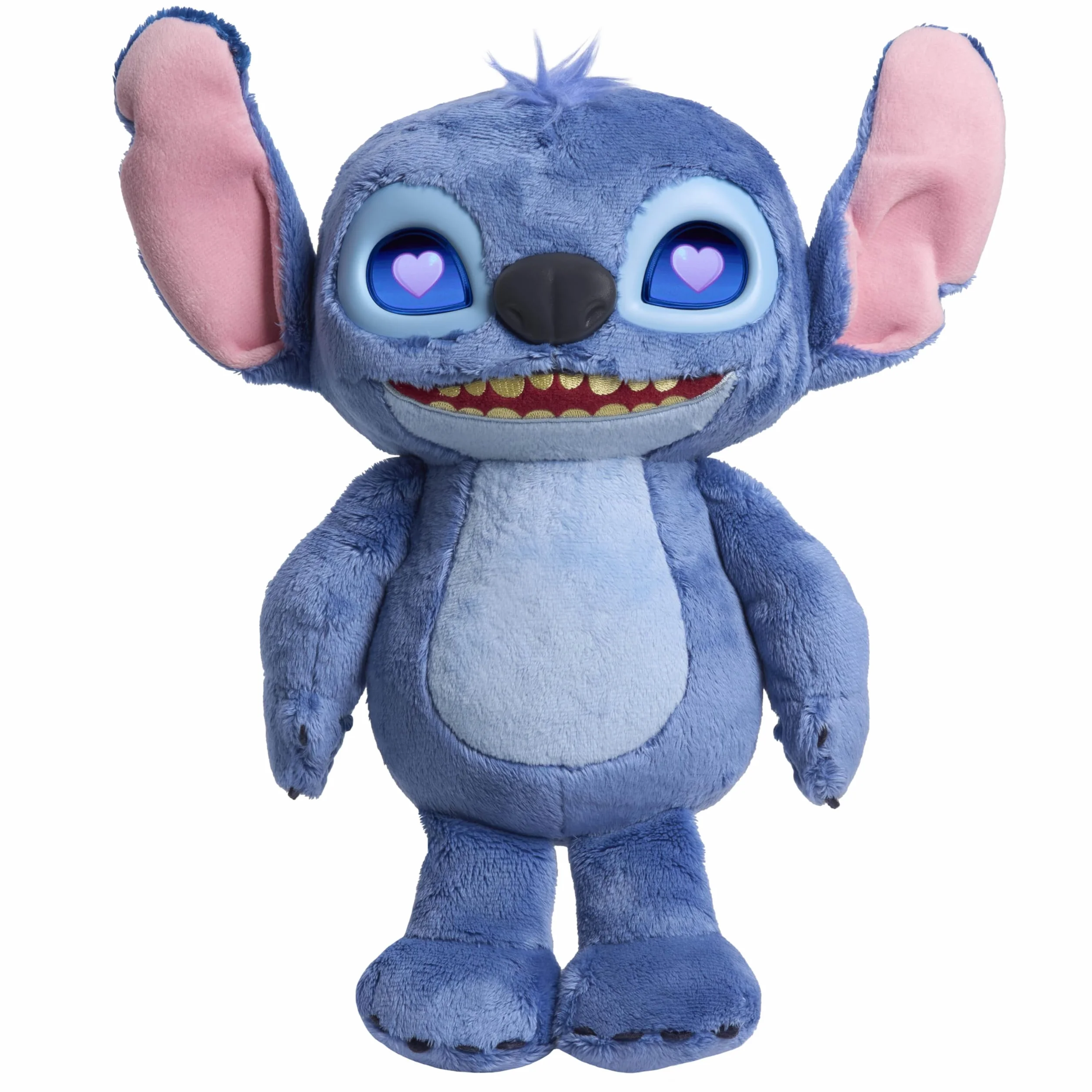 Disney Stitch Many Moods Peluche Interattivo 34,3 cm 50+ Suoni Frasi Schermo LCD Espressivo Giocattolo Bambini 3+
