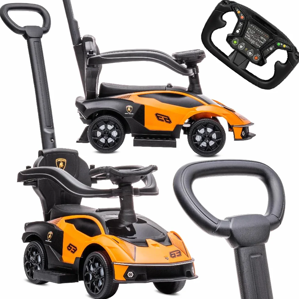 Auto a spinta da 1 anno con maniglione, auto per bambini, auto a spinta Essenza SCV12, Aauto Kinder (Arancione)