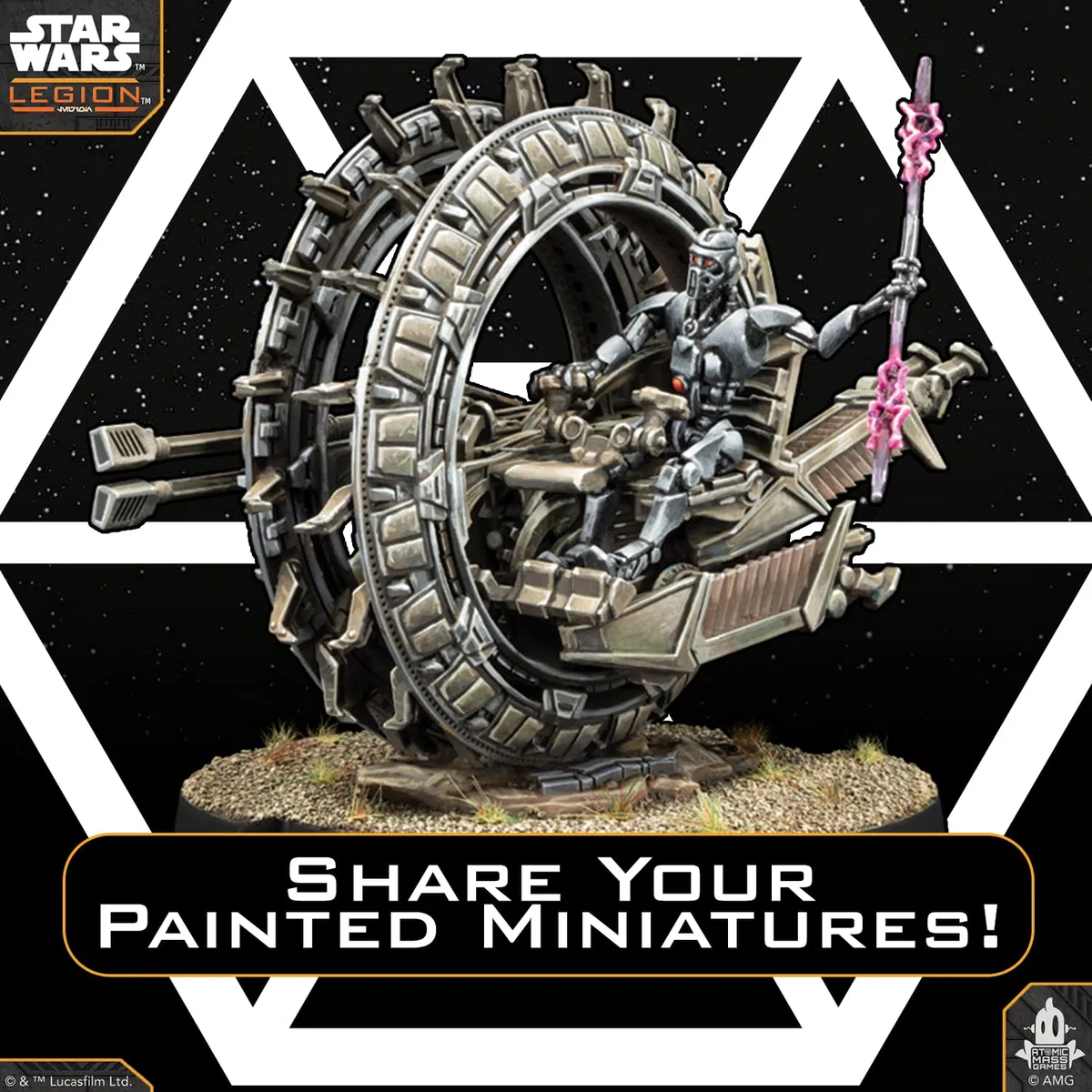 Asmodee, Star Wars: Legion – TSMEU-6 Personal Wheel Bikes (ruota), versione DE, espansione per tablet per 2 giocatori dai 14 anni in su, con tempo di riproduzione di 120-180 minuti, multilingue