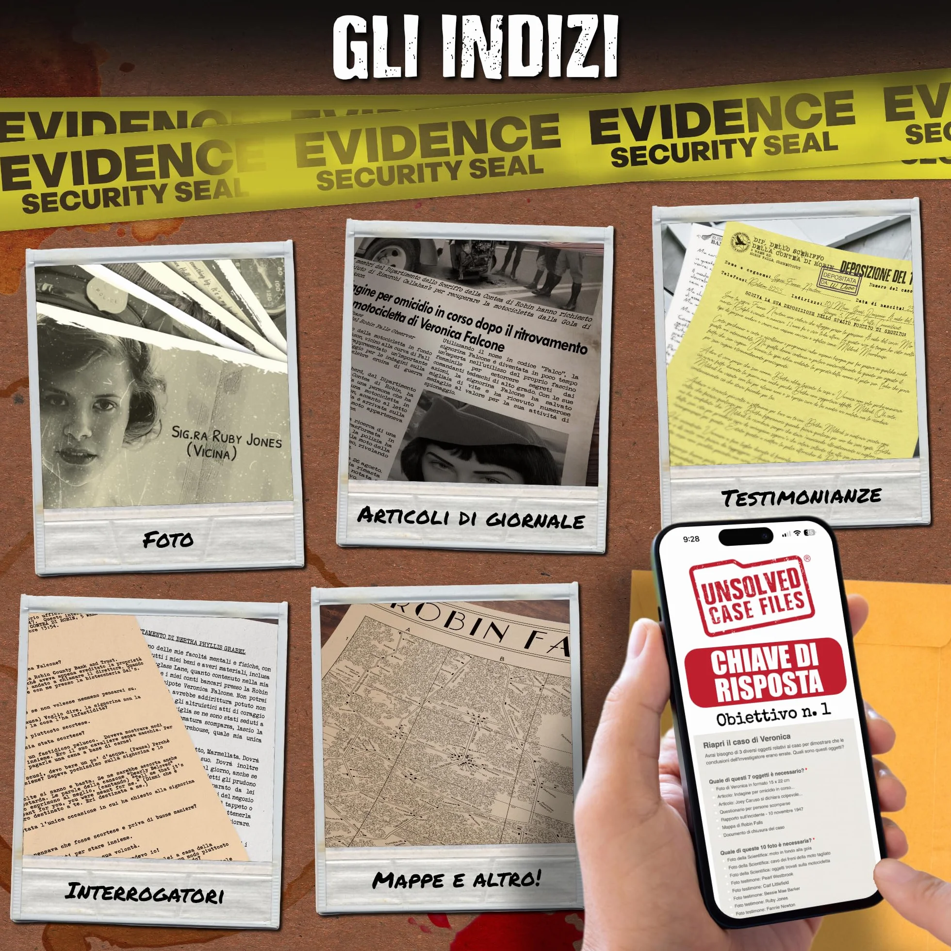 UNSOLVED CASE FILES: Un gioco per indagare su misteriosi casi irrisolti: Chi ha ucciso Veronica Falcone? Riuscirai a risolvere questo caso?