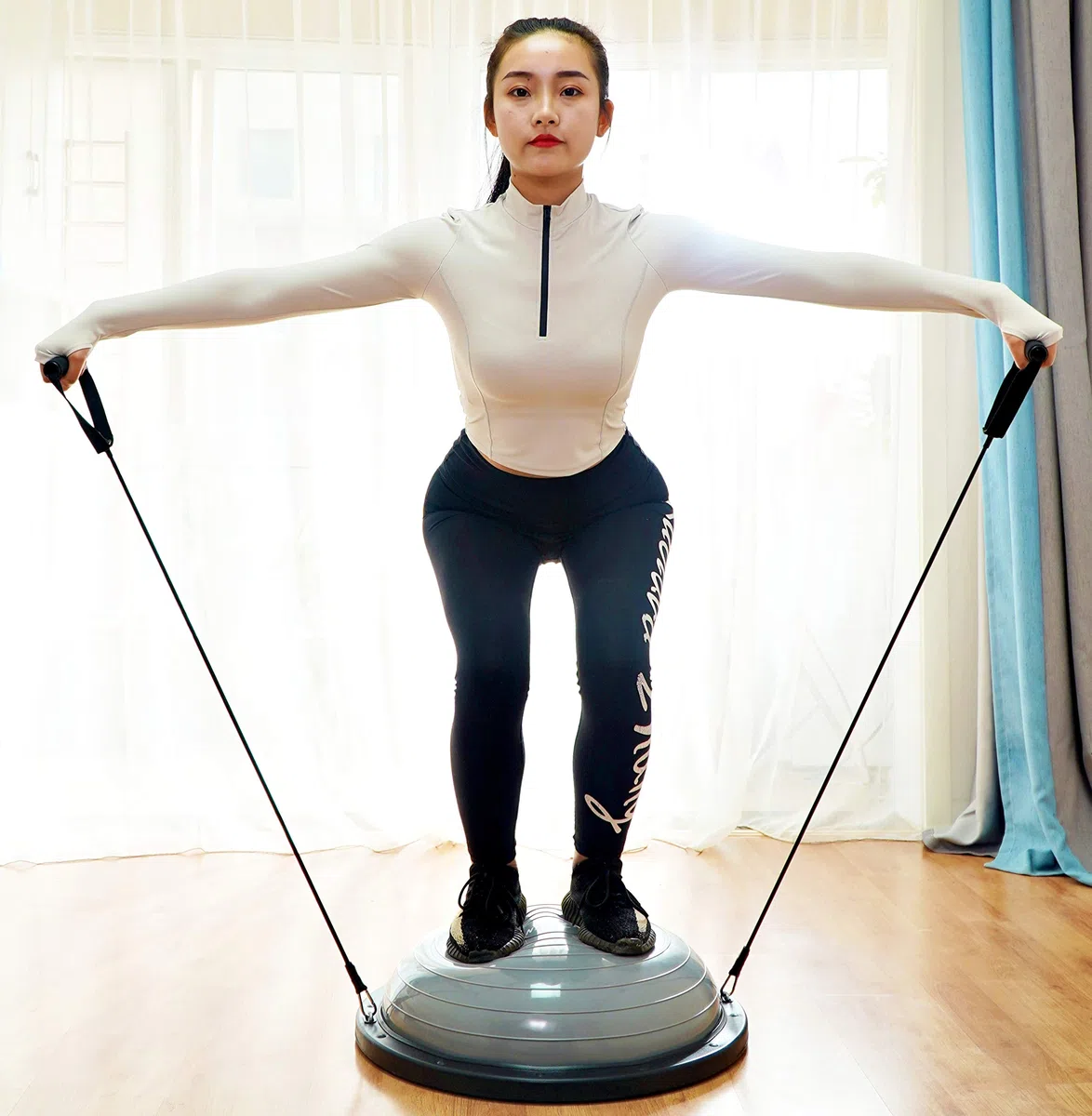 Nice C Balance Ball Trainer z Fascą i Pompą do Jogi Fitness