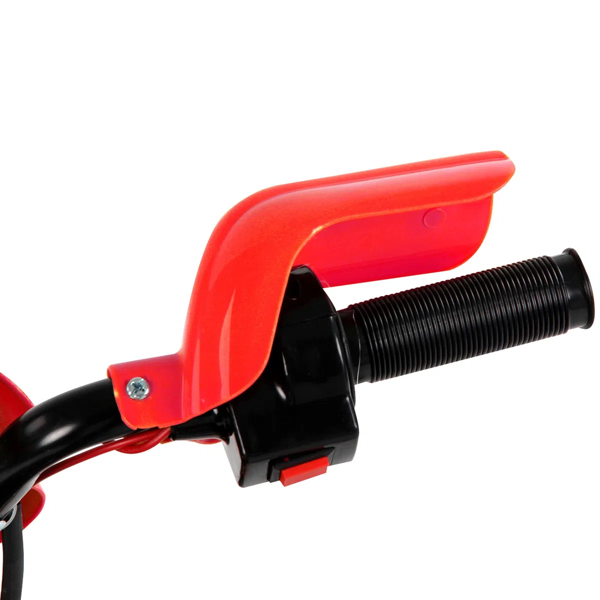 HOMCOM Moto Elettrica per Bambini 3-6 Anni, Moto Cross in Plastica PP con Ruote, Fari e Musica, 102x58x66 cm, Rosso e Nero