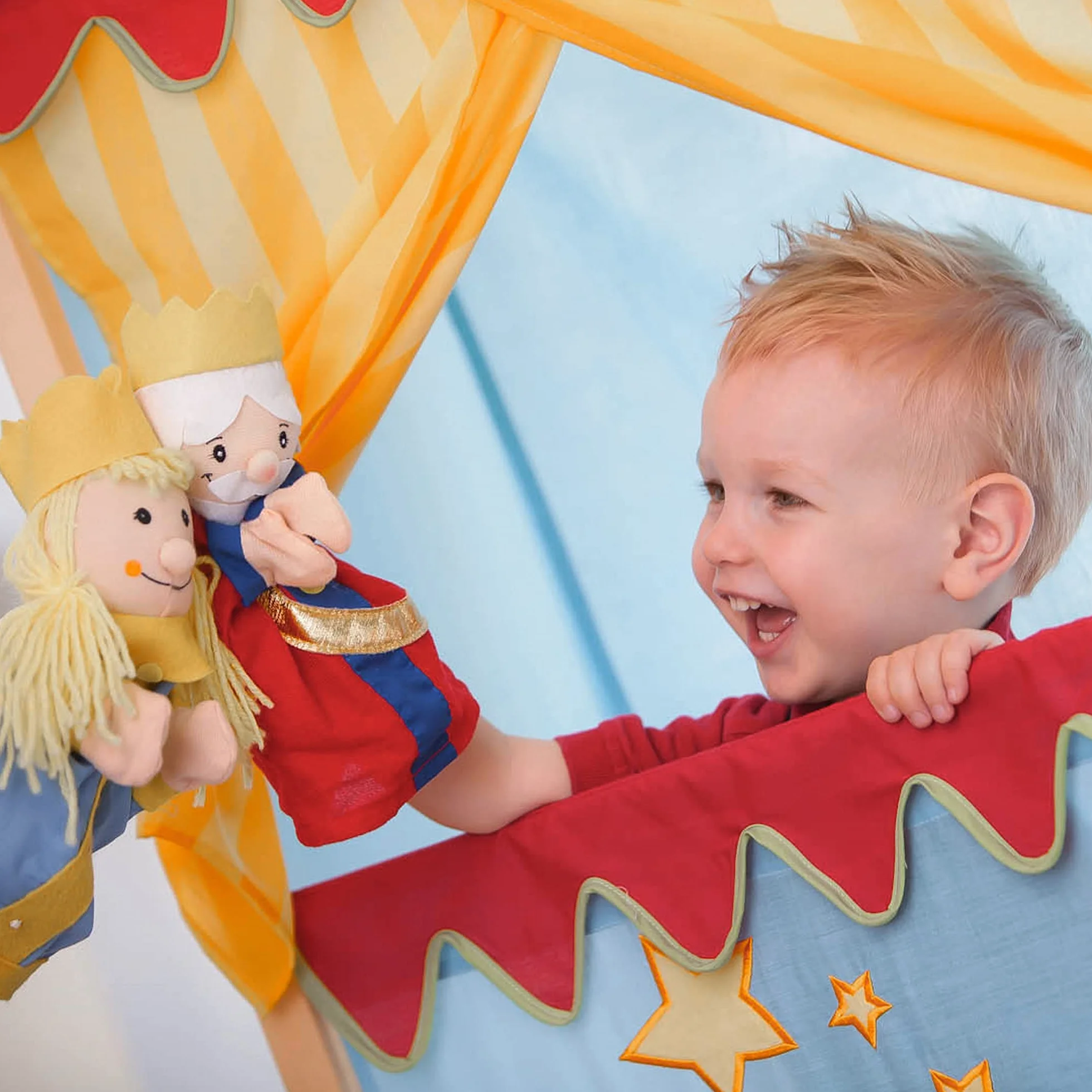 roba Set di 6 Personaggi Marionette da Mano in Tessuto di Peluche e Feltro - Burattini per Teatrini per Bambini - Ideale come Regalo di Compleanno e Natale - Multicolore