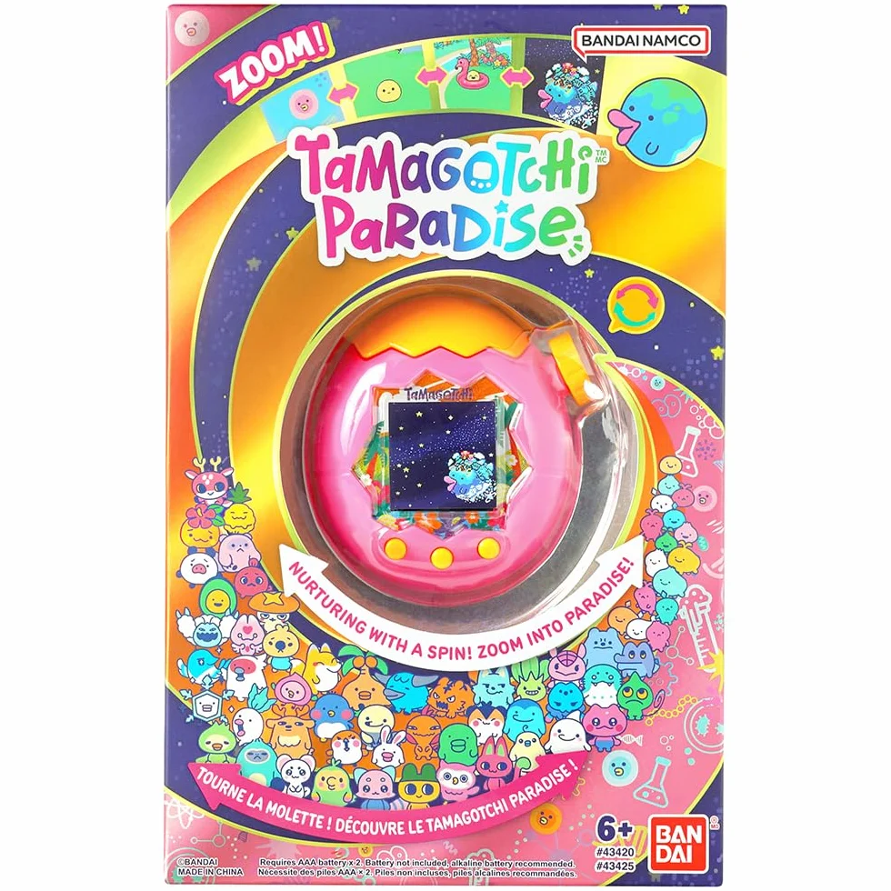 Bandai Tamagotchi Paradise Orange Tropics Animale Virtuale Interattivo Modello Giungla Rosa Giallo Giocattolo Bambini 6+