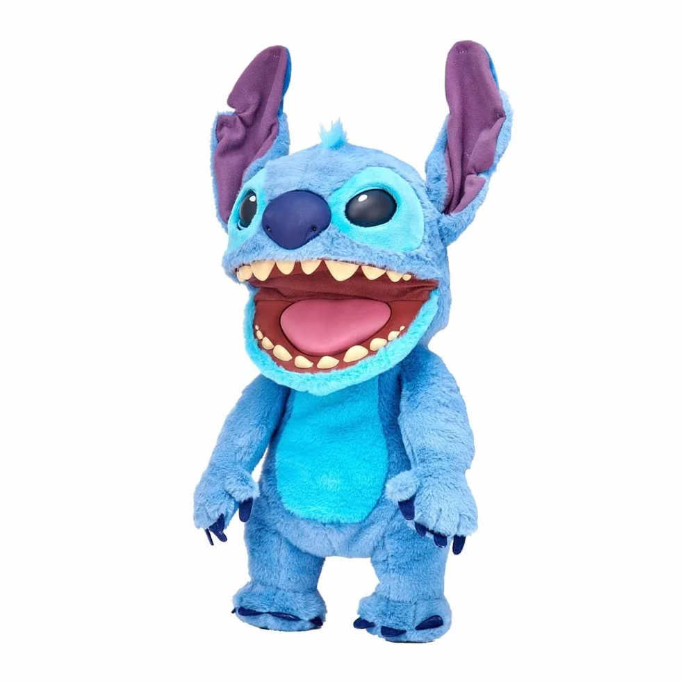 Disney Lilo & Stitch Puppetronic by Real FX - Peluche elettronico da 45 cm, 100+ combinazioni di azioni e suoni, giocattolo realistico con sensori e reazioni, 6+ anni, famoso (TTC29000)