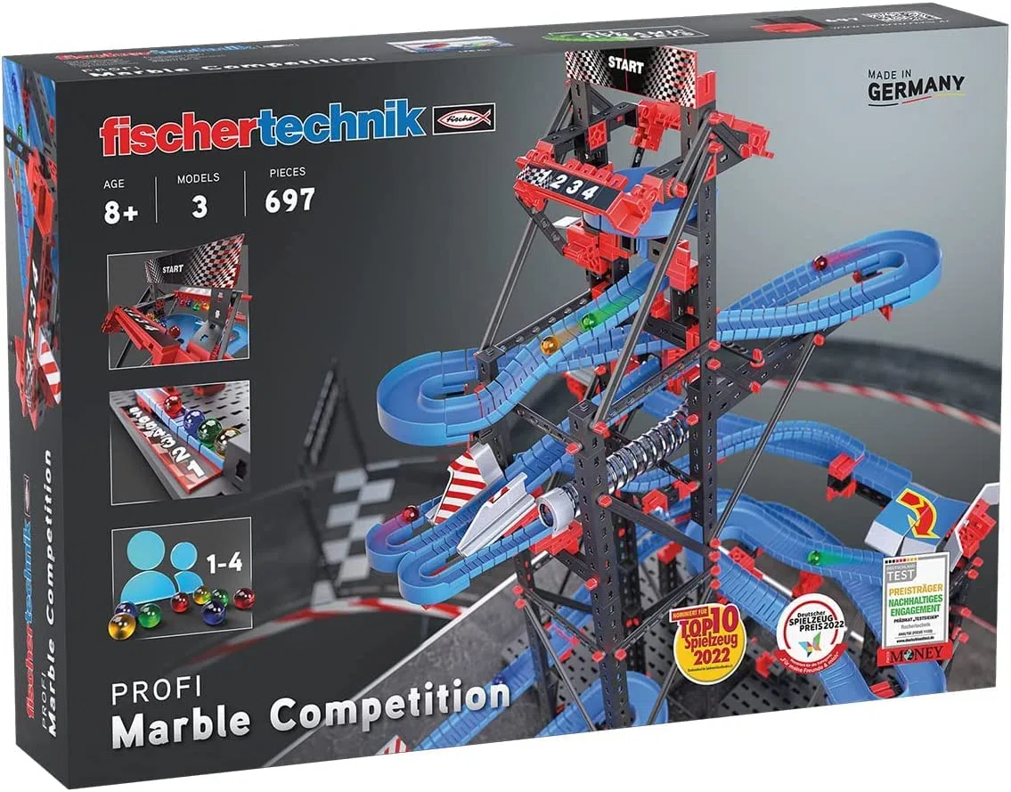 fischertechnik Pista per Biglie Marble Competition 564070 – kit di costruzione per bambini, gioco educativo a partire da 8 anni