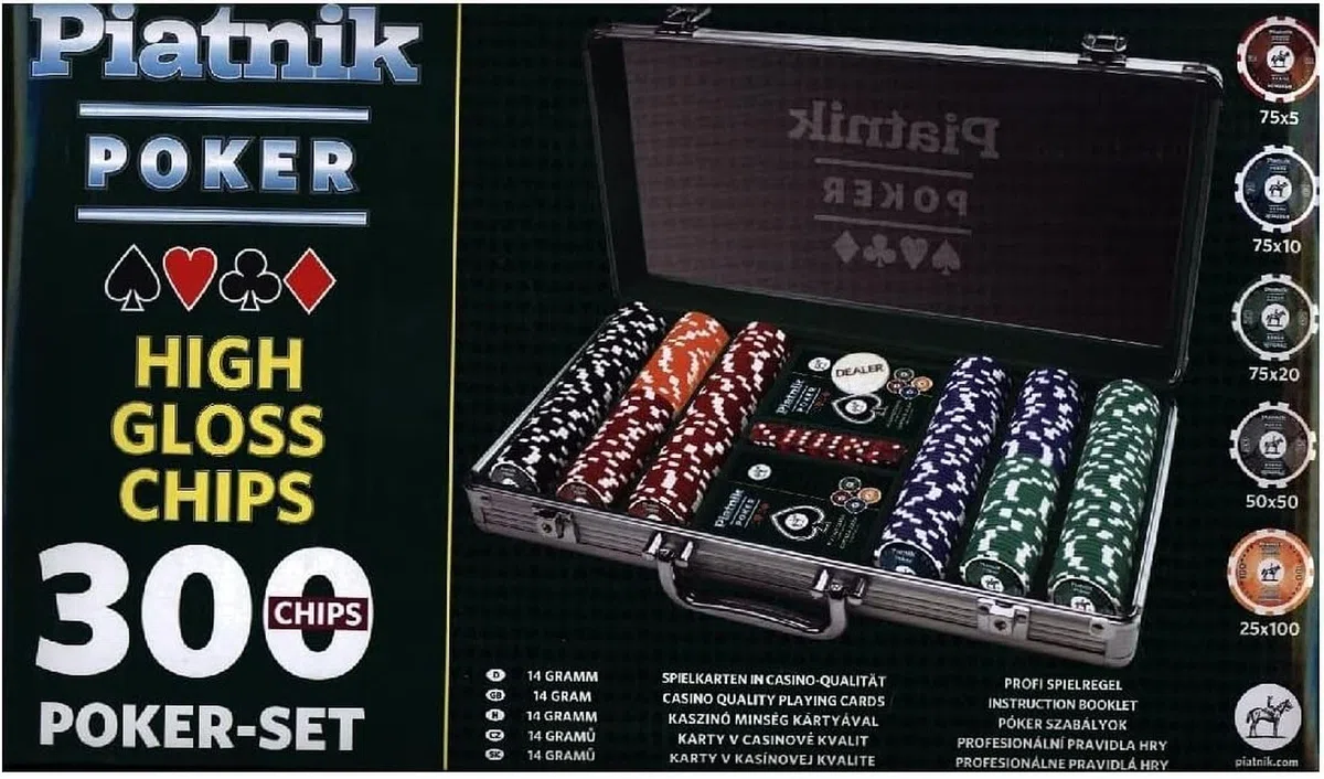 Piatnik 7903 - Set da Poker, 300 fiches High Gloss [Importato dalla Germania]