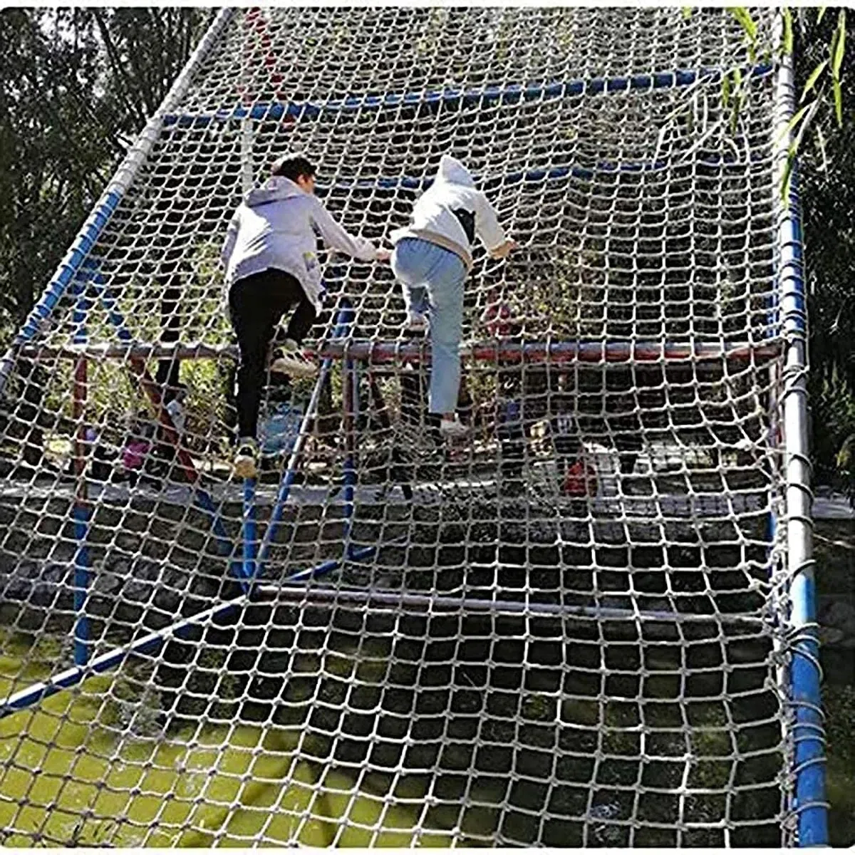 Rete cargo da arrampicata per bambini, resistente rete in corda per giochi interni ed esterni, perfetta per cortili e parchi giochi, dimensioni 2 x 3 m