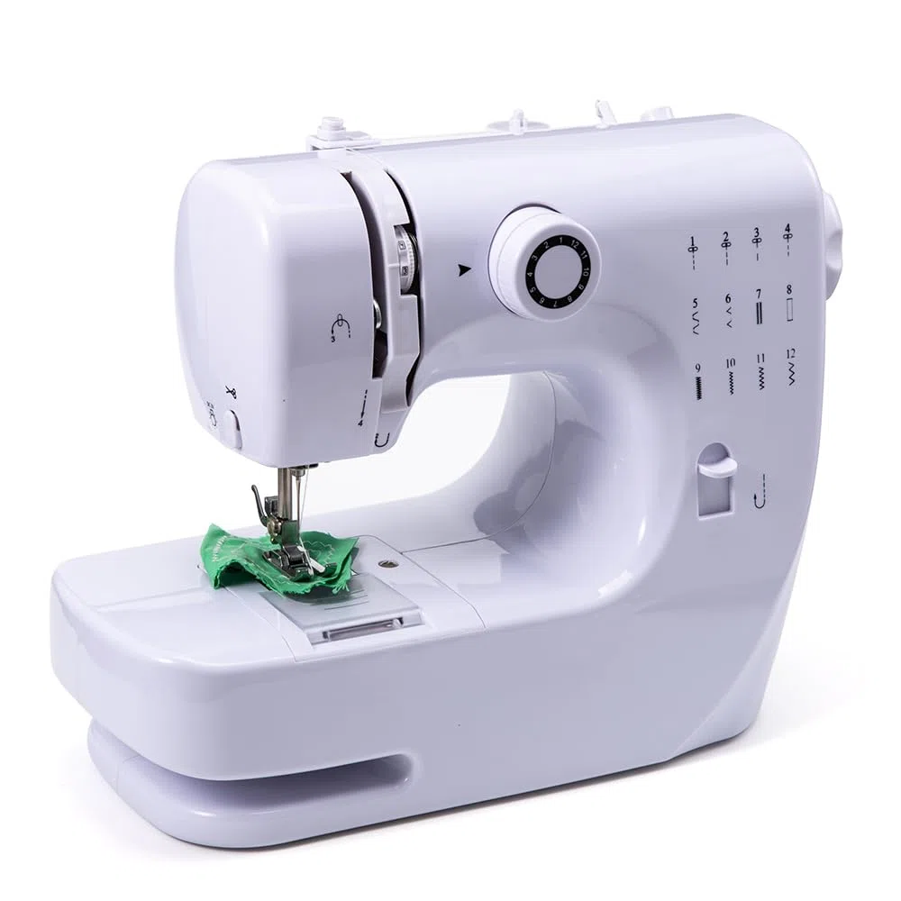 Macchina da cucire elettrica portatile per principianti, mini macchina da cucire per adulti con kit da cucito a 12 punti