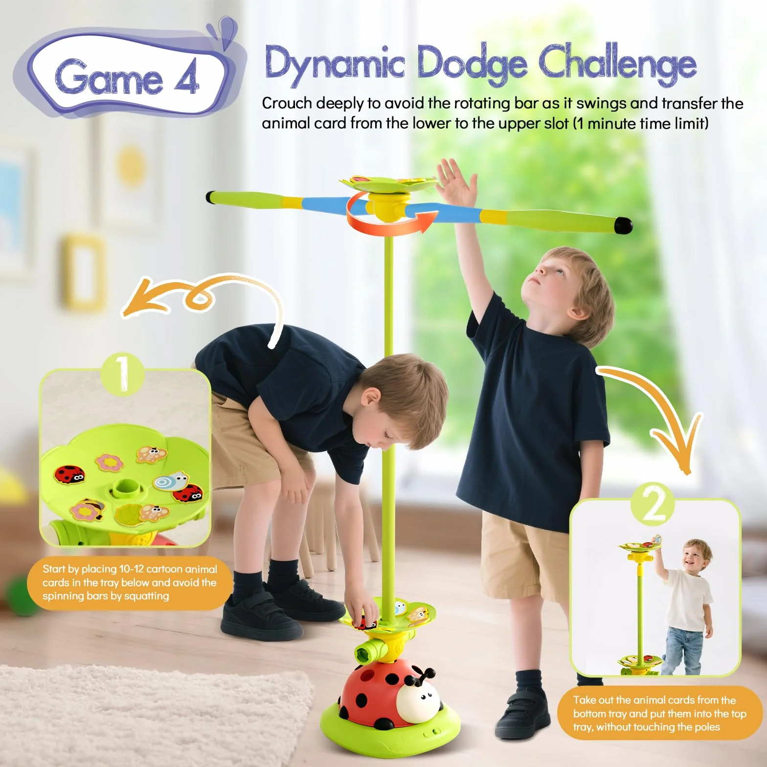 RoserRose 5 in 1 Giochi da Giardino per Bambini, Spara Razzi, Corda per Saltare, Lancio Anelli, Schivata e Salto, Giochi da Esterno con Telecomando, Giocattolo per Bambini 3 4 5 6 7 8 Anni