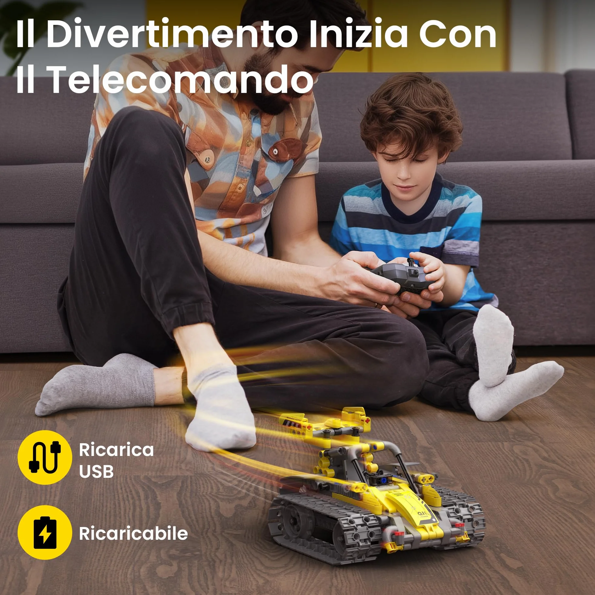 Sillbird 5-in-1 Kit di costruzione di robot con telecomando Regali STEM per ragazzi di età compresa tra 8 e 13 anni, Coding Giocattoli robotici per bambini Compleanno（488 pezzi）