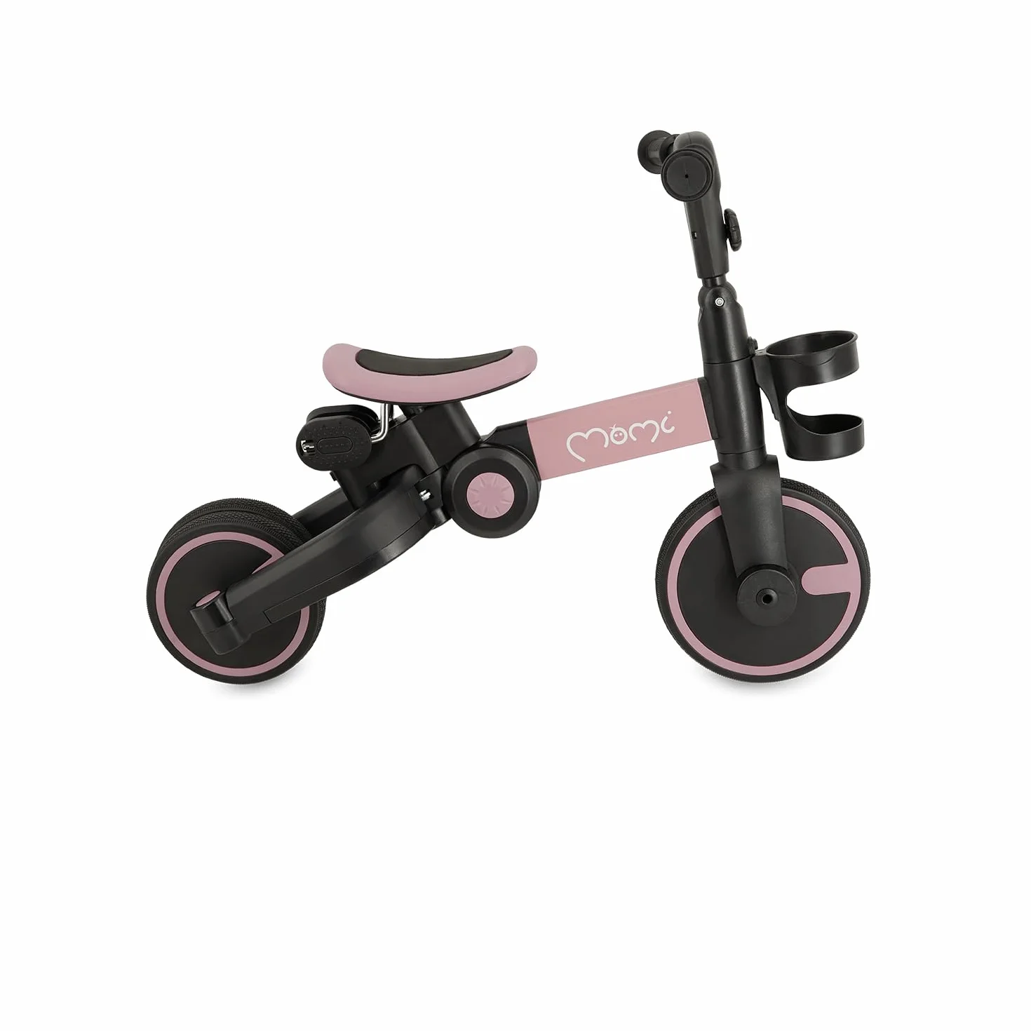 MoMi FILO 3in1 Triciclo Evolutivo per bambini 1-3 anni - Bici Senza Pedali Pieghevole, sella regolabili, pedali rimovibili - Tricicli con portabicchiere e ruote in EVA