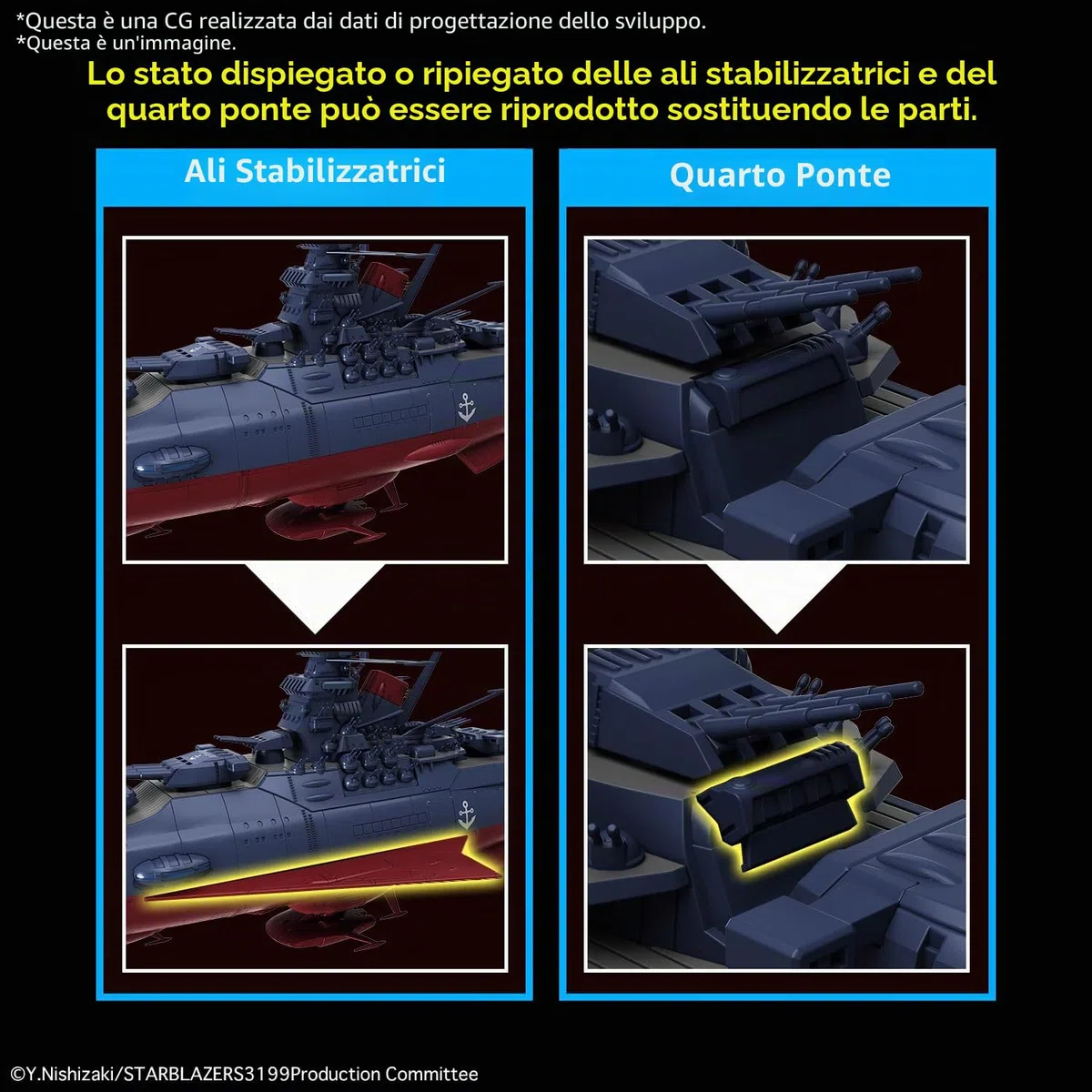 BANDAI SPIRITS SPACE BATTLESHIP YAMATO 3199 1/1000 MDL KIT