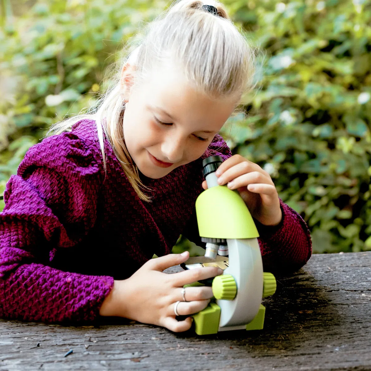 BRESSER JUNIOR Microscopio 40x-640x verde
