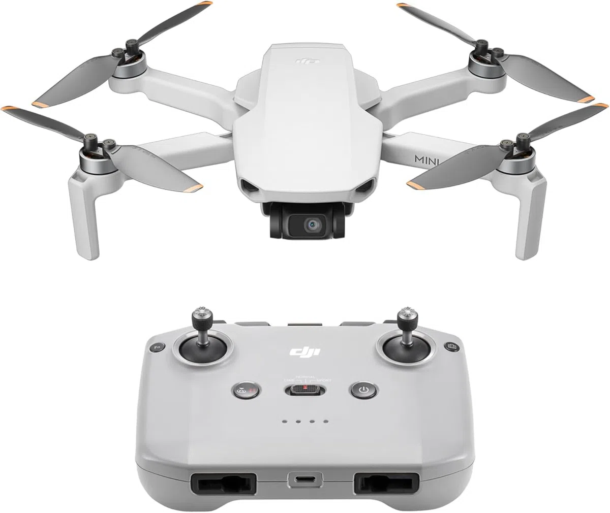 DJI Mini 4K, drone per adulti, fotocamera 4K HD, < 249 g, stabilizzatore 3 assi, trasmissione video 10 km, return automatico, resistenza al vento, 1 batteria per tempo di volo 31', volo intelligente