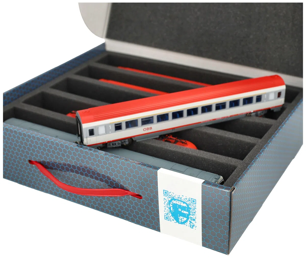 Feldherr Storage Box FSLB075 per modellini H0 5 slot verticale 3 pezzi
