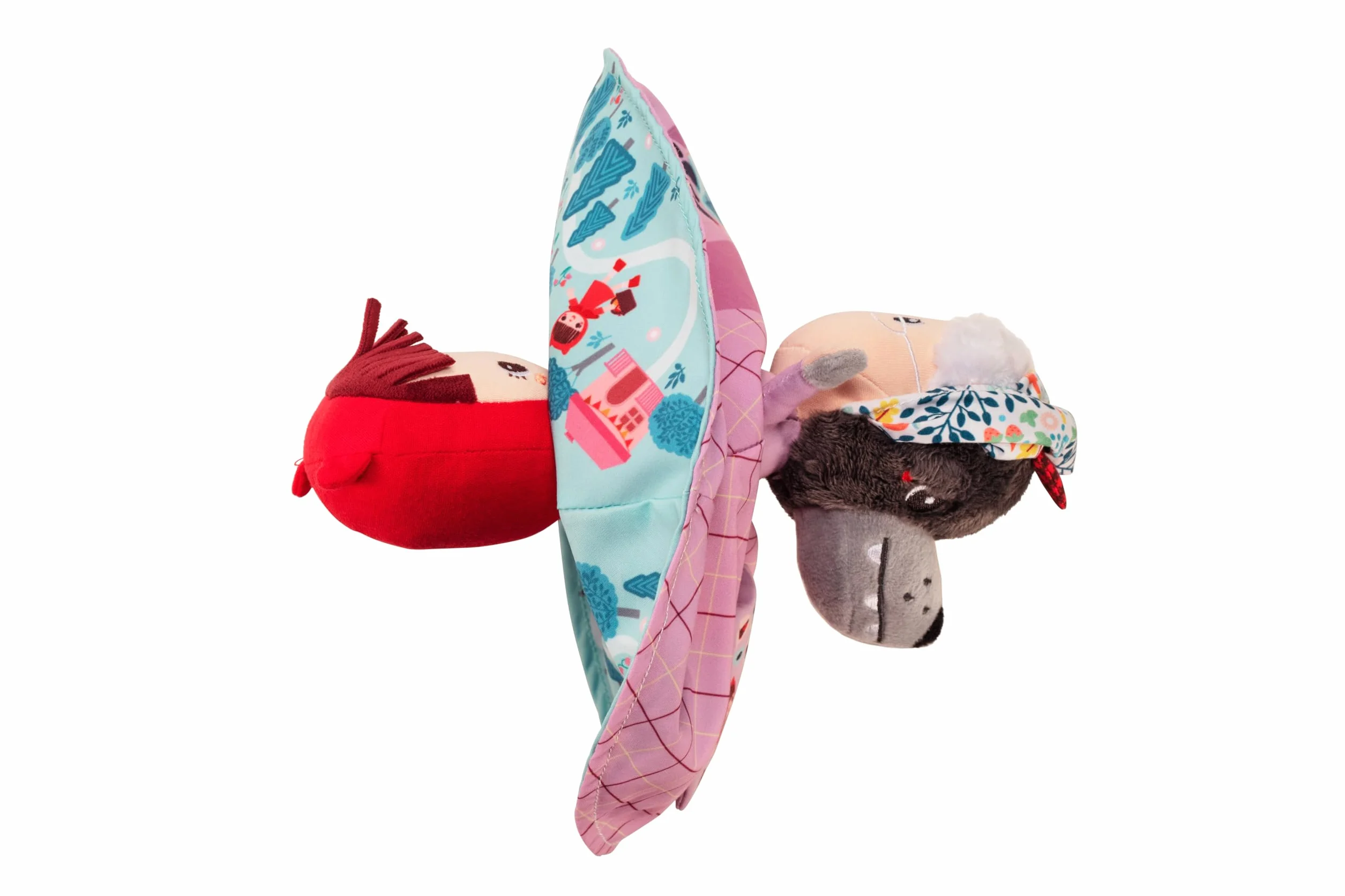 LILLIPUTIENS - Marionetta reversibile Cappuccetto Rosso - 3 personaggi in 1 - Racconto interattivo dai 12 mesi - Stimola l’immaginazione, la motricità e la vista - Racconta la storia con la marionetta