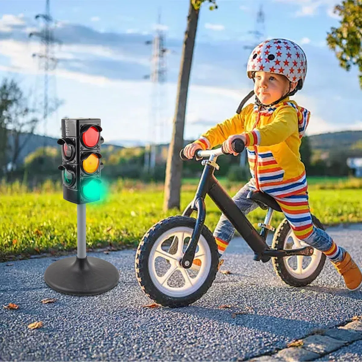 Giocattolo Semaforo - Modello Segnale | Modellini Di Traffico, Modellini Di Segnale Da 25 Cm Di Altezza, Semaforo Educativo Per Giochi Di Finzione, Attività Di Apprendimento In Età Prescolare