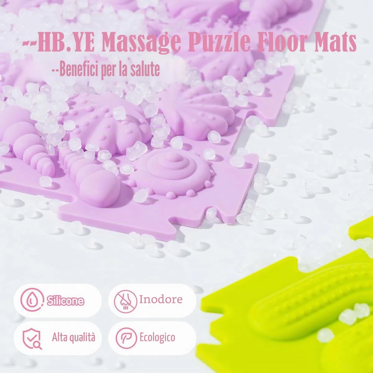Tavole Sensoriali per Esplorazione Multisensoriale 6 Pezzi - Tappeto Massaggio Bambini Autistici - Puzzle Giocattoli Tattili