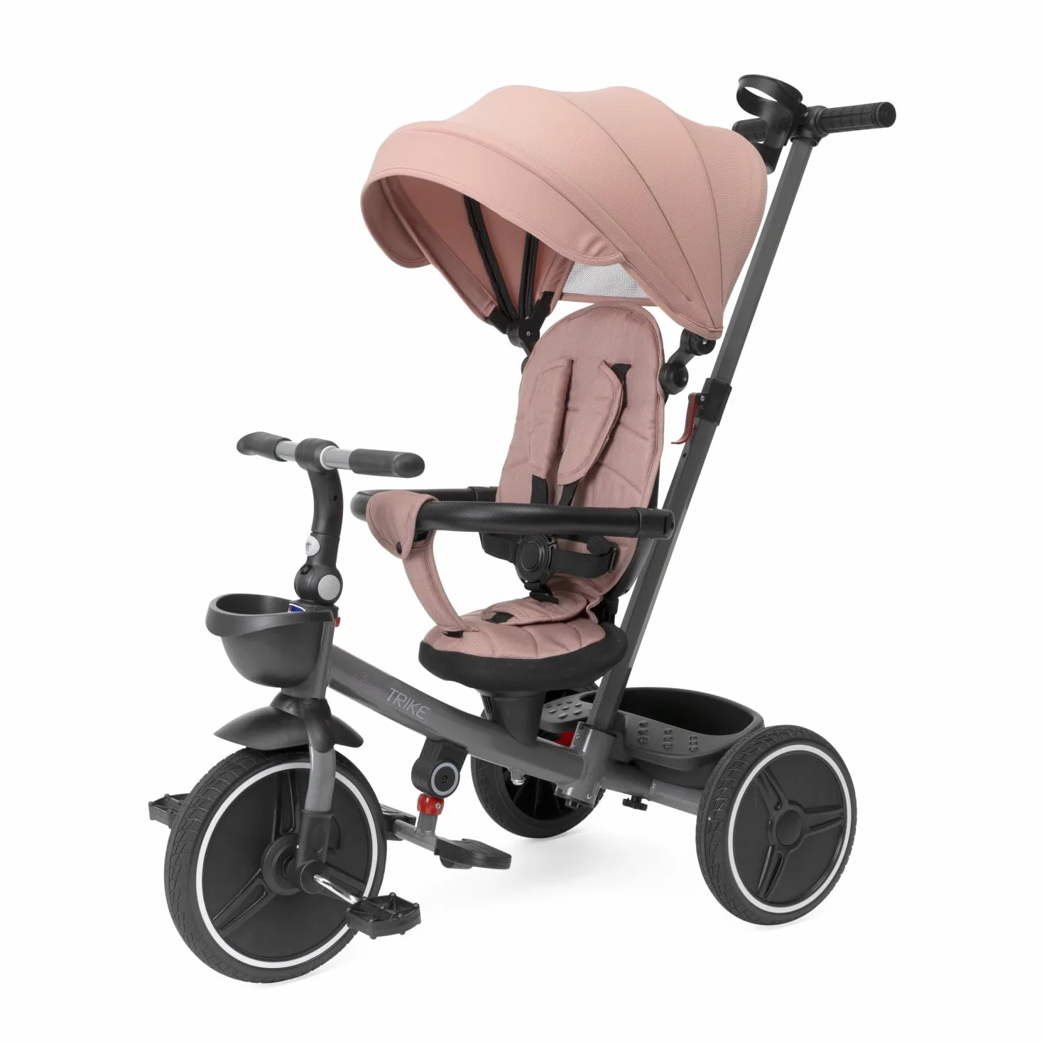 Chicco Triciclo Evolutivo 4 in 1 per Bambini 6 Mesi - 5 Anni, Sedile Reversibile, Manico Telescopico e Chiusura Compatta, Triciclo Pieghevole con Tettoia Parasole e Freno Centralizzato