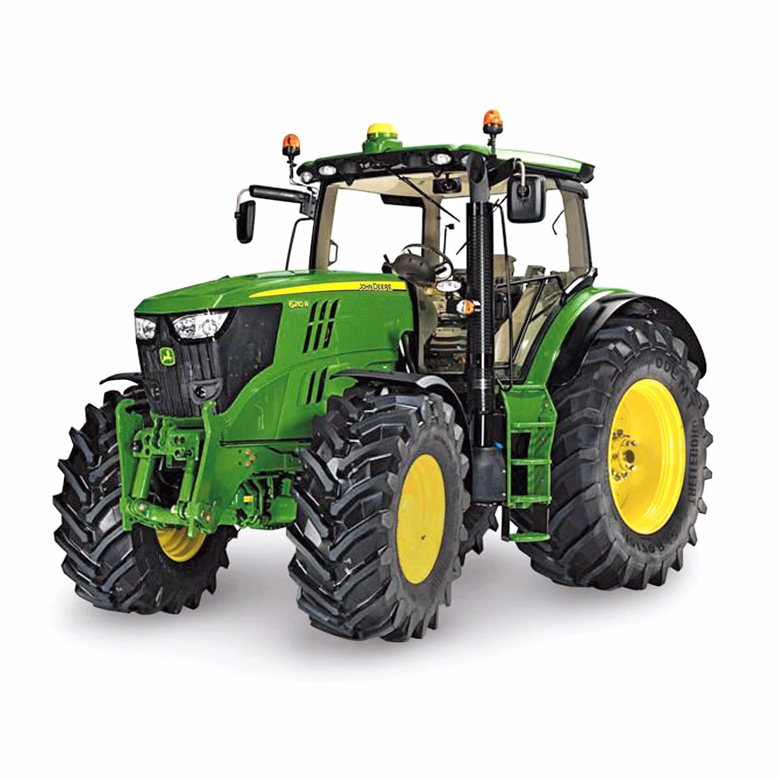 Siku 3282 Trattore John Deere 6210R 1:32 Metallo Plastica Sterzatura Ackermann Gancio Traino