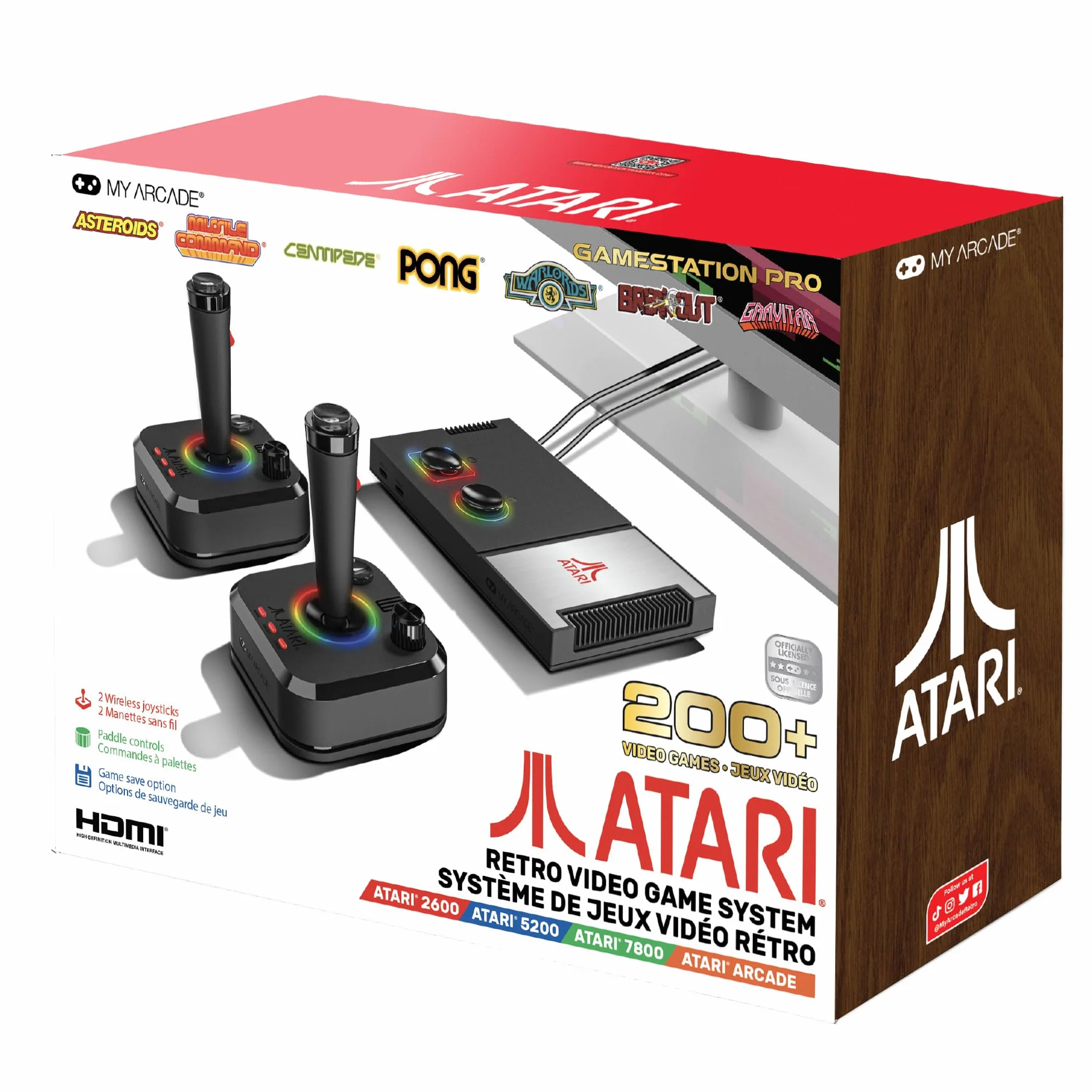My Arcade Gamestation Pro Atari 200 Retro Console One Size