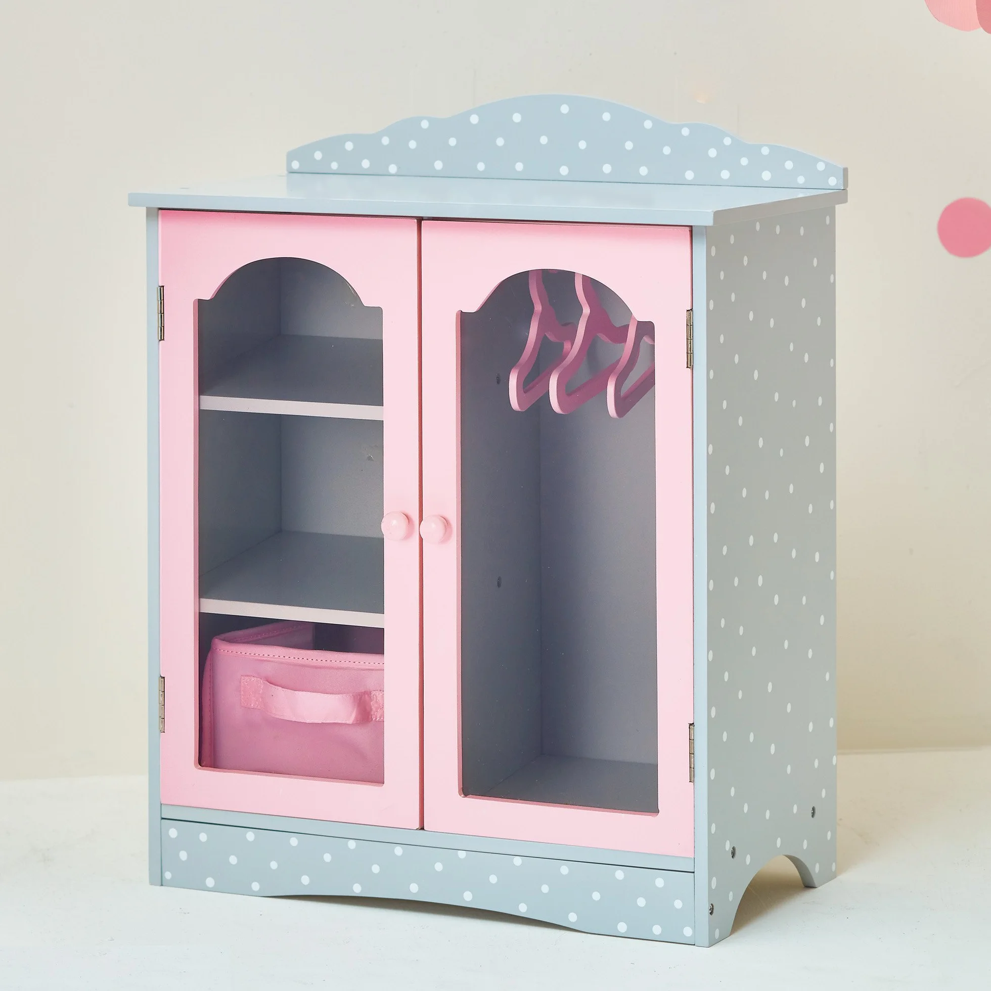 Guardaroba per Bambole Armadio Legno Olivia's World TD-0210AG