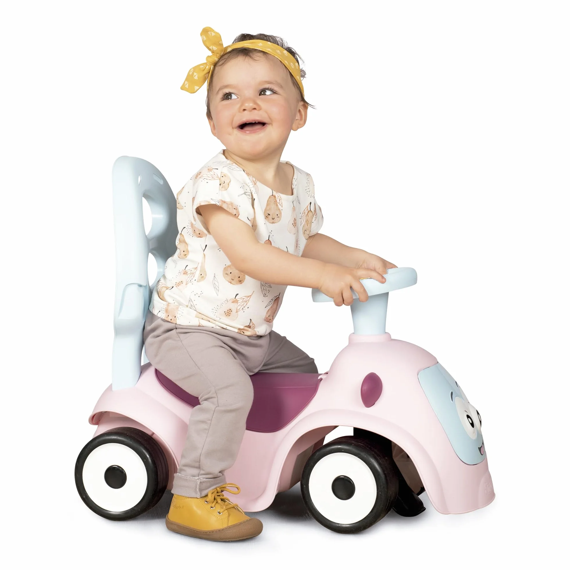 Smoby- Maestro Baby Balade Pink,7600720305, +6 Mesi, Colore Rosa, Evolutivo, Primipassi, Ruote Silenziose
