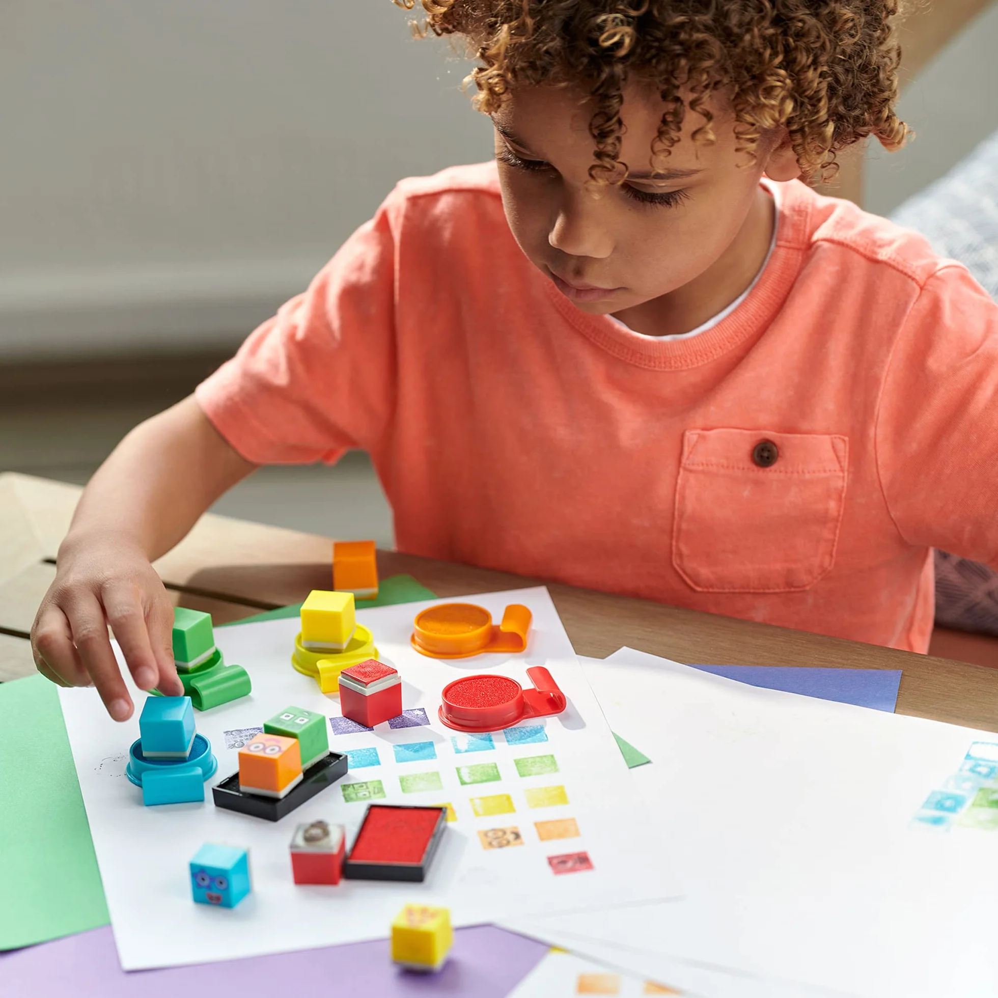 Learning Resources Set di attività con i timbri Numberblocks Stampoline Park, Colori dei Numberblocks, Inchiostri lavabili, Attività artistiche, Dai 3 anni in avanti, Regalo per bambini e bambine