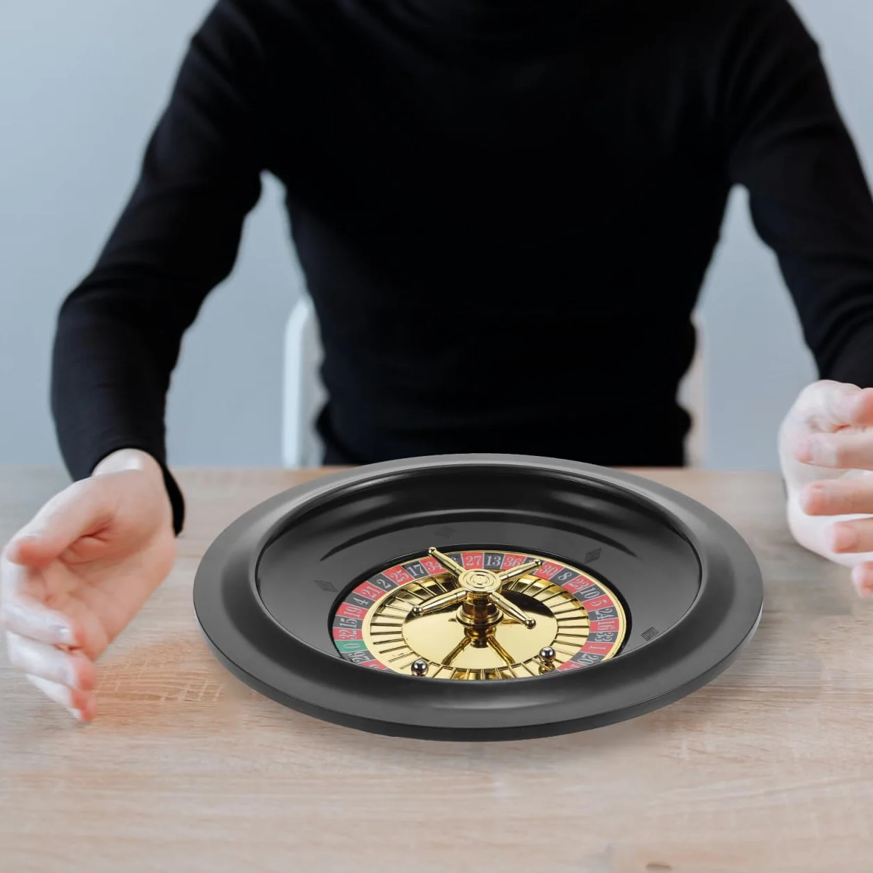 HANABASS Roulette Russa Ruota Da Poker per Feste Accessorio per Bar Ruota Da Poker Tavolo Kit Roulette