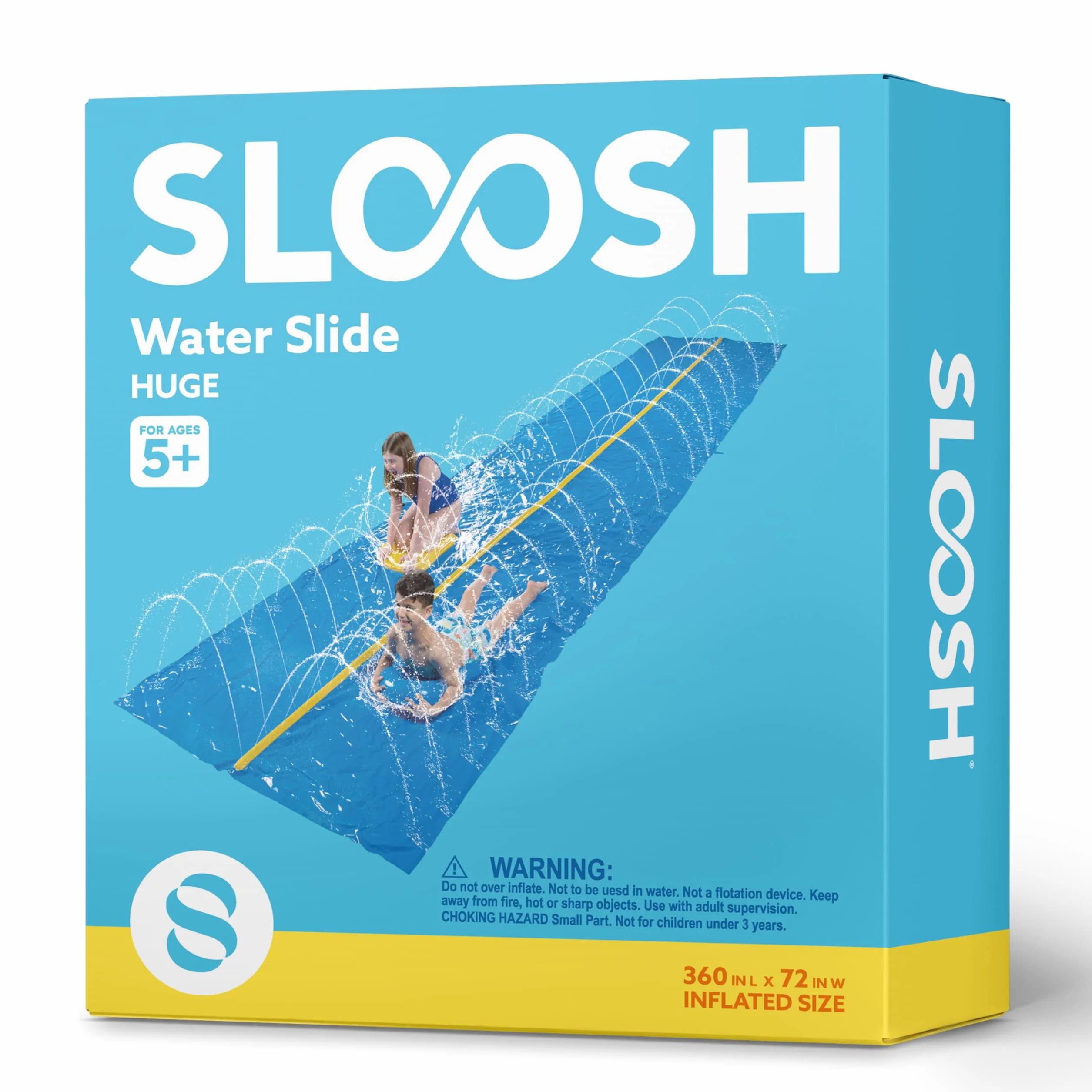 Sloosh Gigante Scivolo d'Acqua 914,4 x 182,8 cm con Irrigatore Integrato e Tavole Gonfiabili