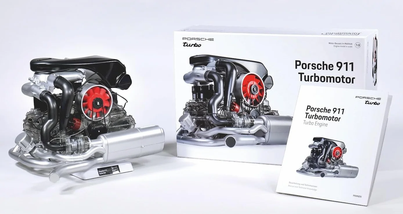 Porsche 911 Turbomotor: Bauen Sie Ihr eigenes 6-Zylinder-Motormodell