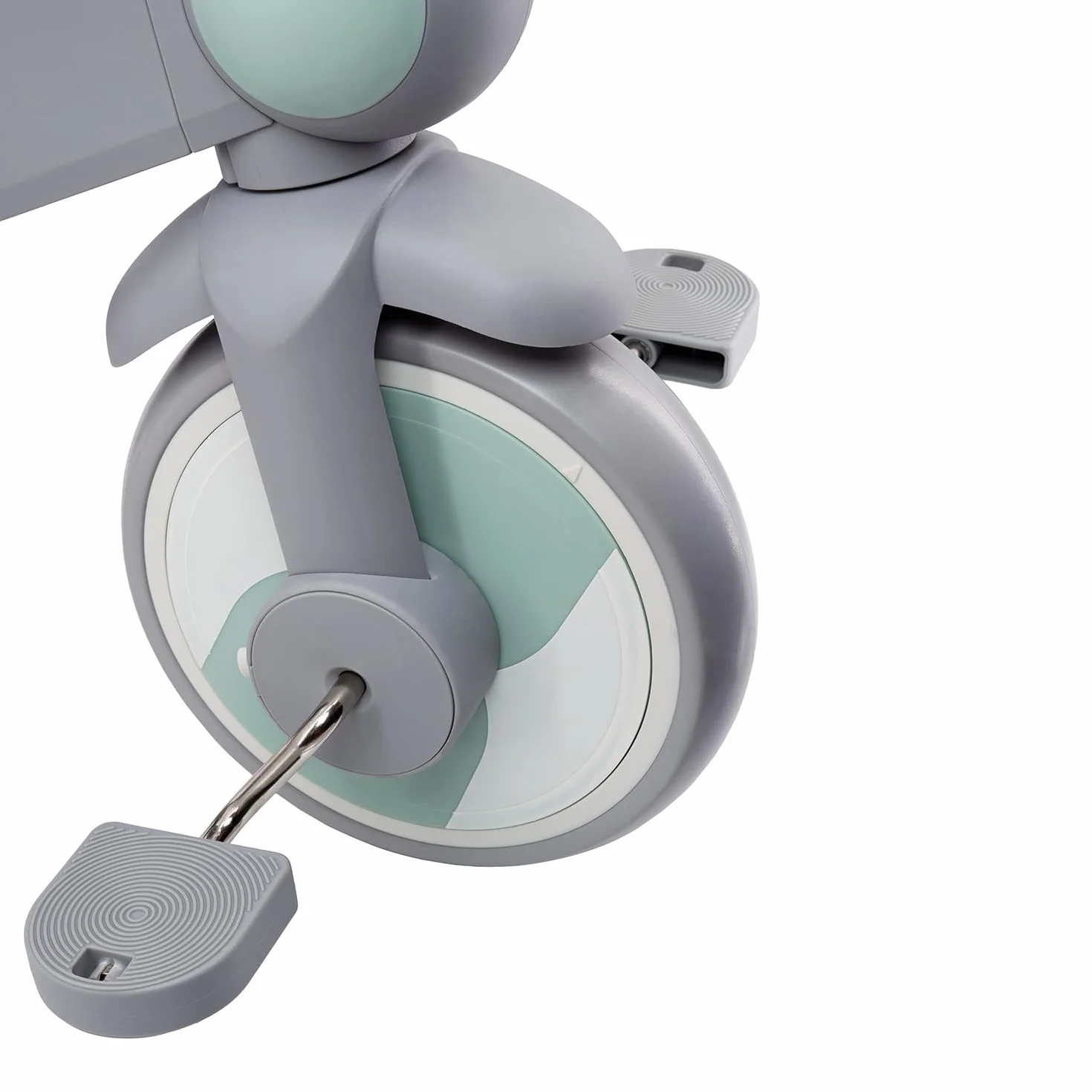 Triciclo per bambini MoMi 4in1 SOLIVIA con manubrio telescopico, cinture di sicurezza a 5 punti, per bambini a partire da 12 mesi, con capottina parasole, ruote in PU, borsa e portabicchiere