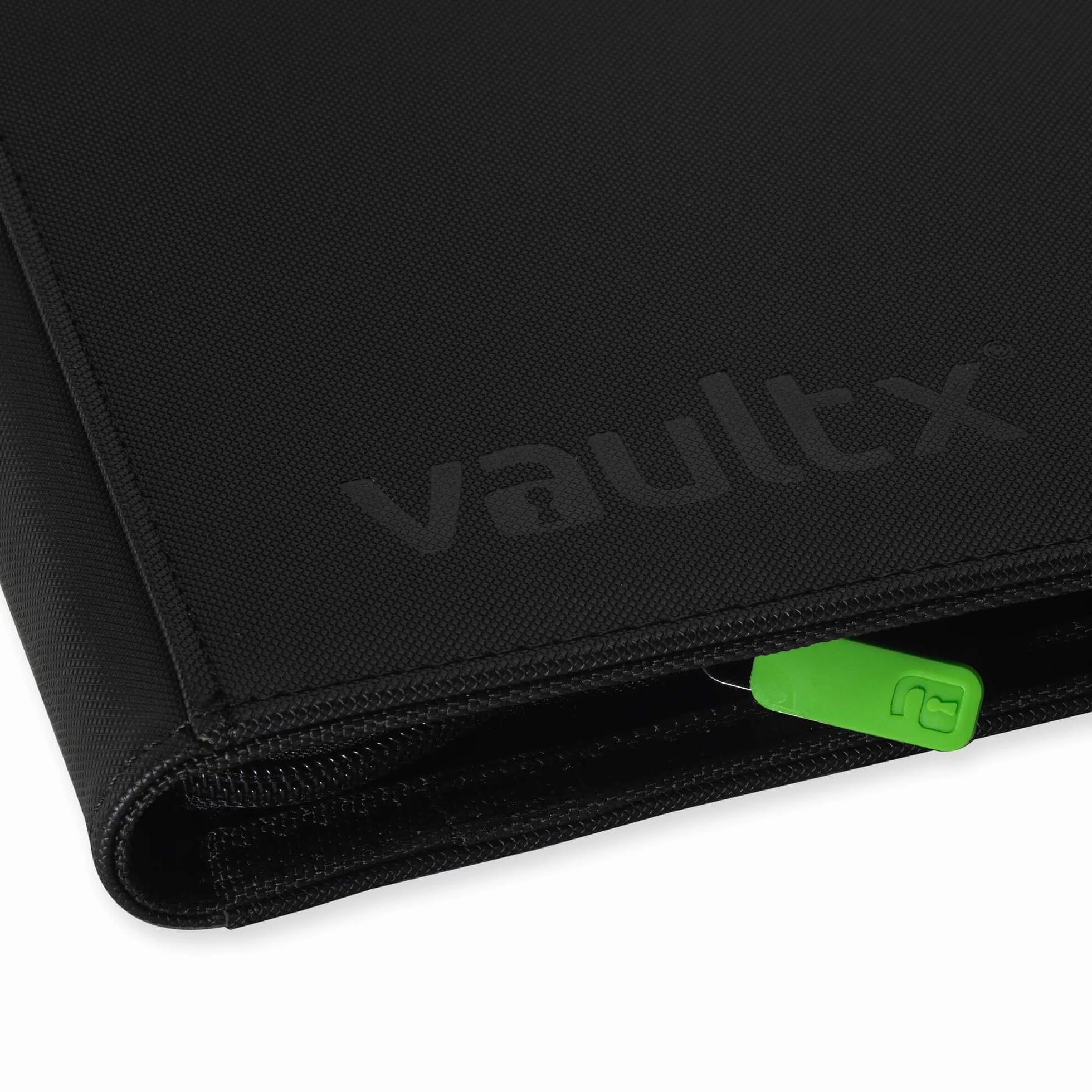 Vault X Raccoglitore per Carte da Collezione a 9 Tasche con Cerniera, 360 Carte, Materiale Exo-Tec per Album, 20 Pagine a Caricamento Laterale, TCG (Nero)