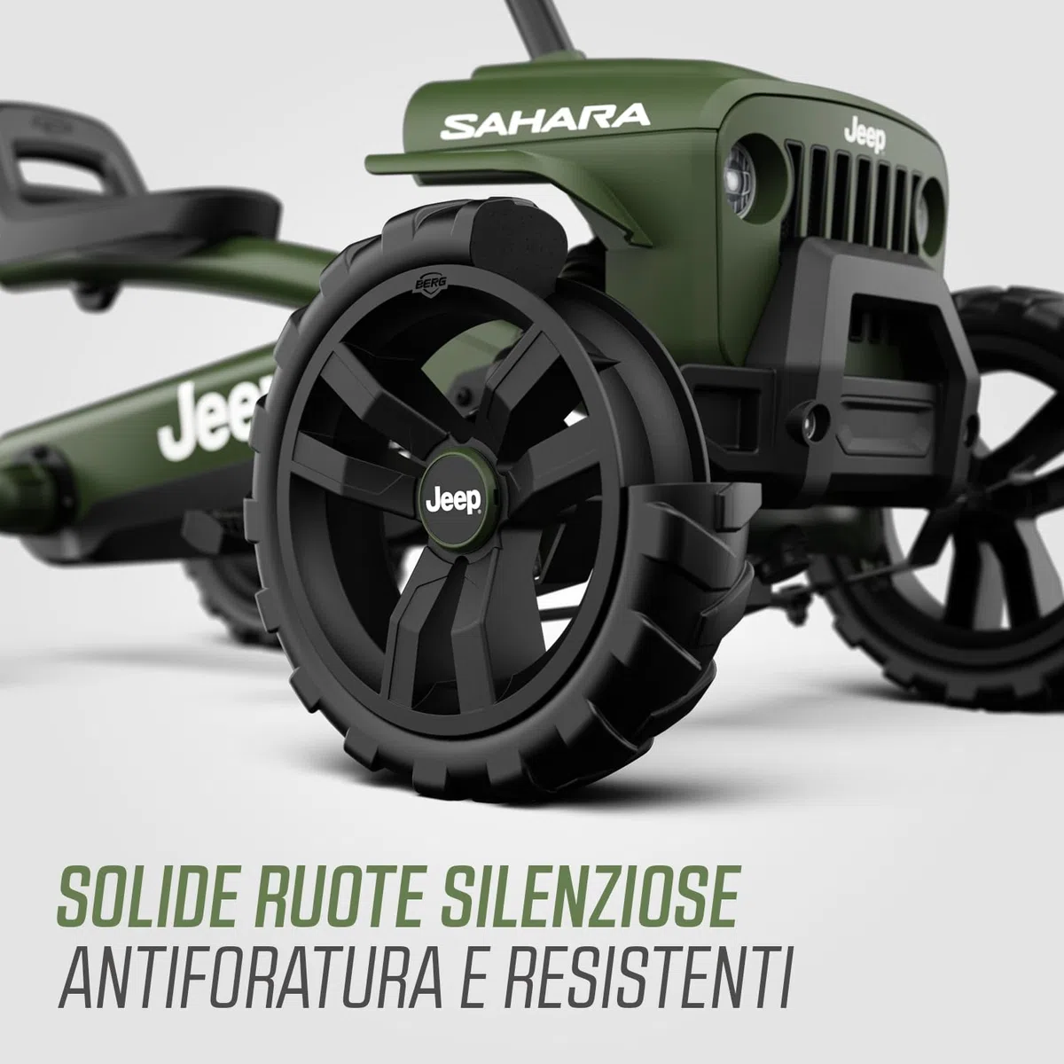 Berg Pedale-Gokart Buzzy Jeep Sahara dla Dzieci 2-5 lat, Zielony